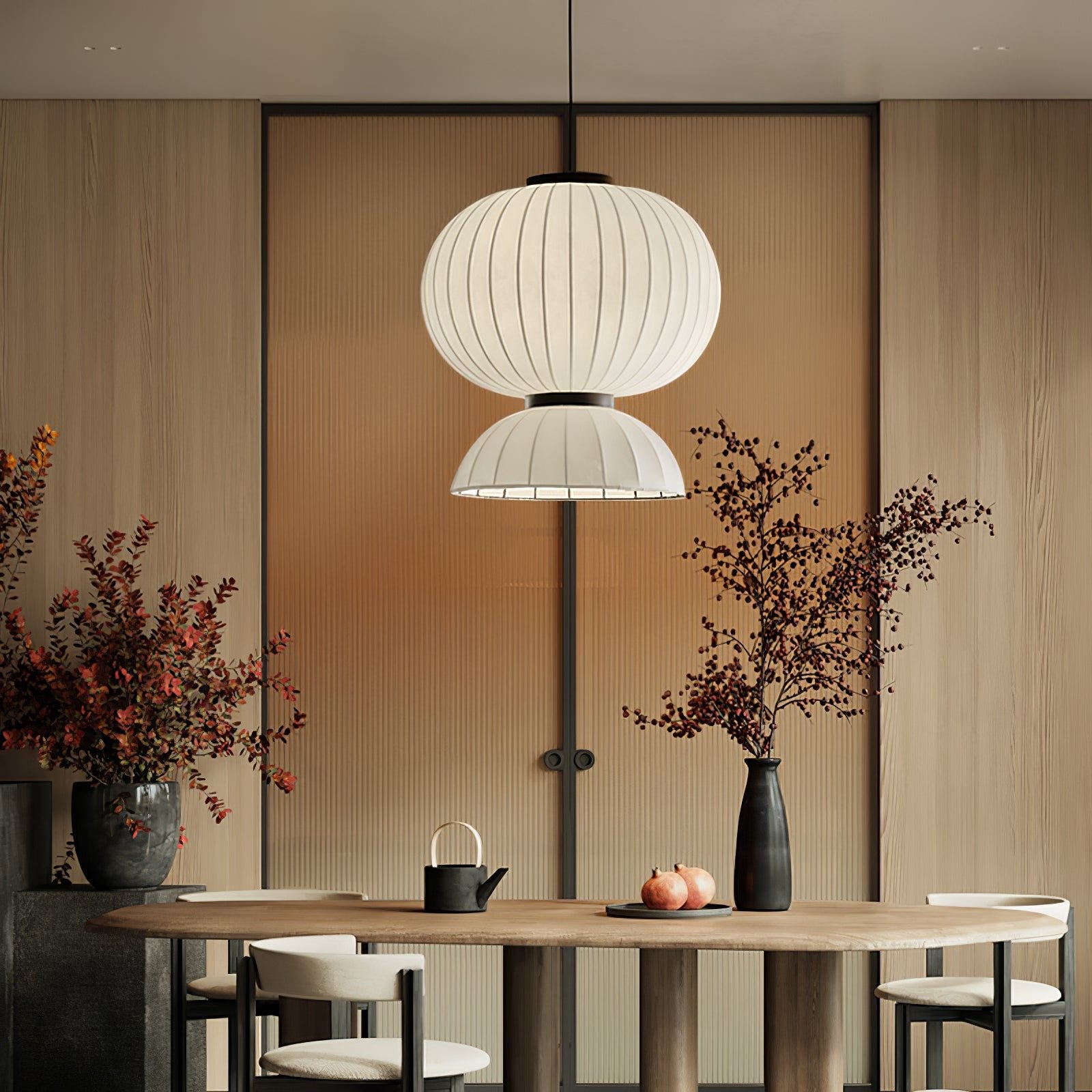 Mulberry Silk Lantern Pendant Light