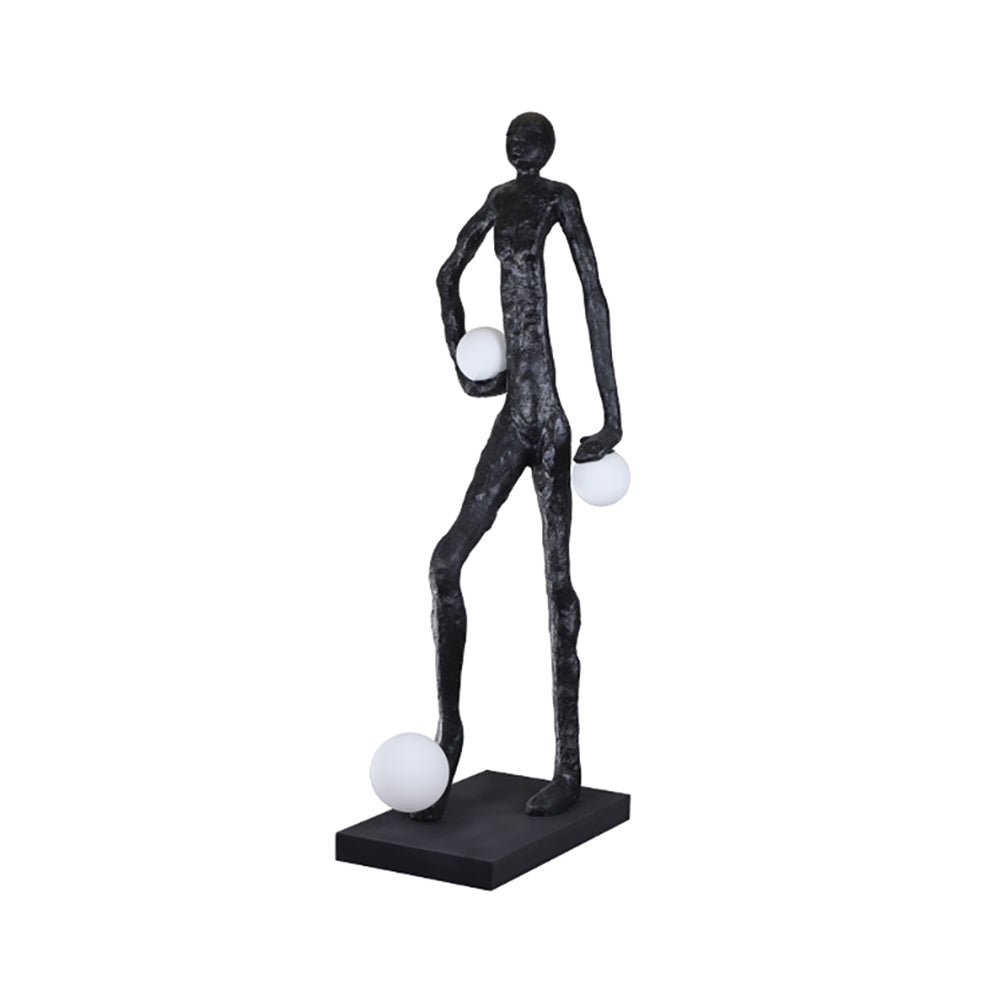 Kicking Ball Sculpture Character Floor Lamp