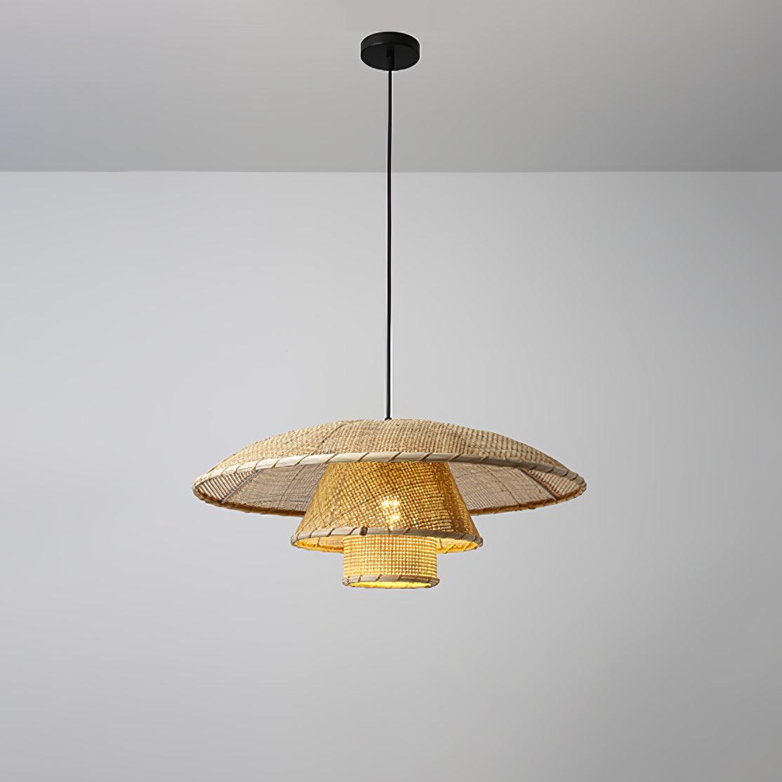 Hat Weave Rattan Pendant Lamp