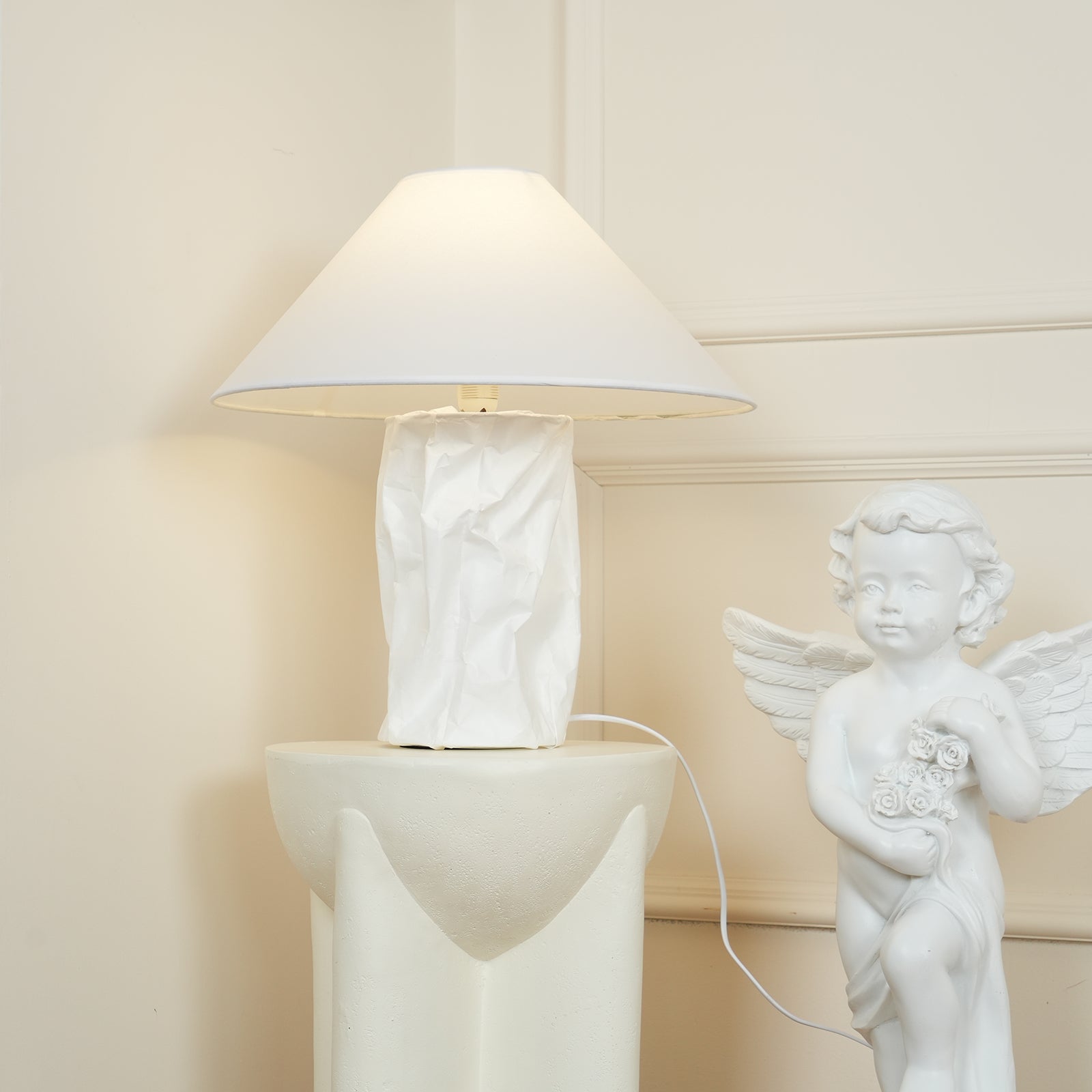 Crinkle Paper Table Lamp