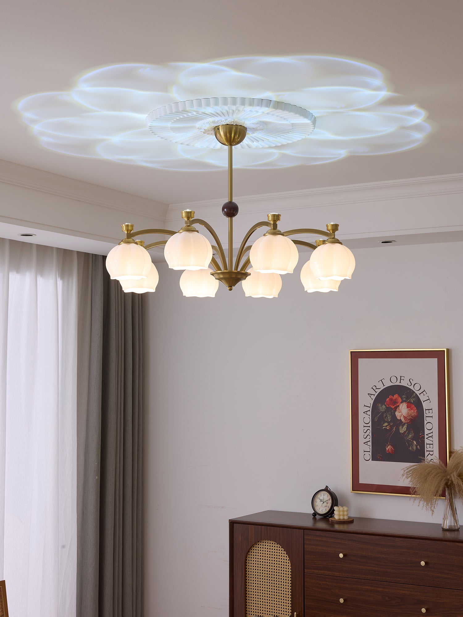 Corinne Arc Chandelier