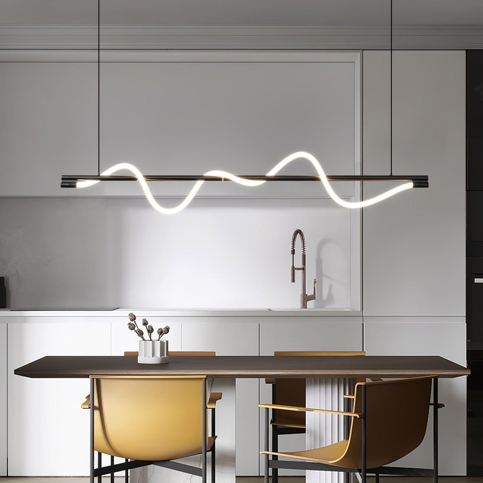 Linear Curve Island Pendant Lamp