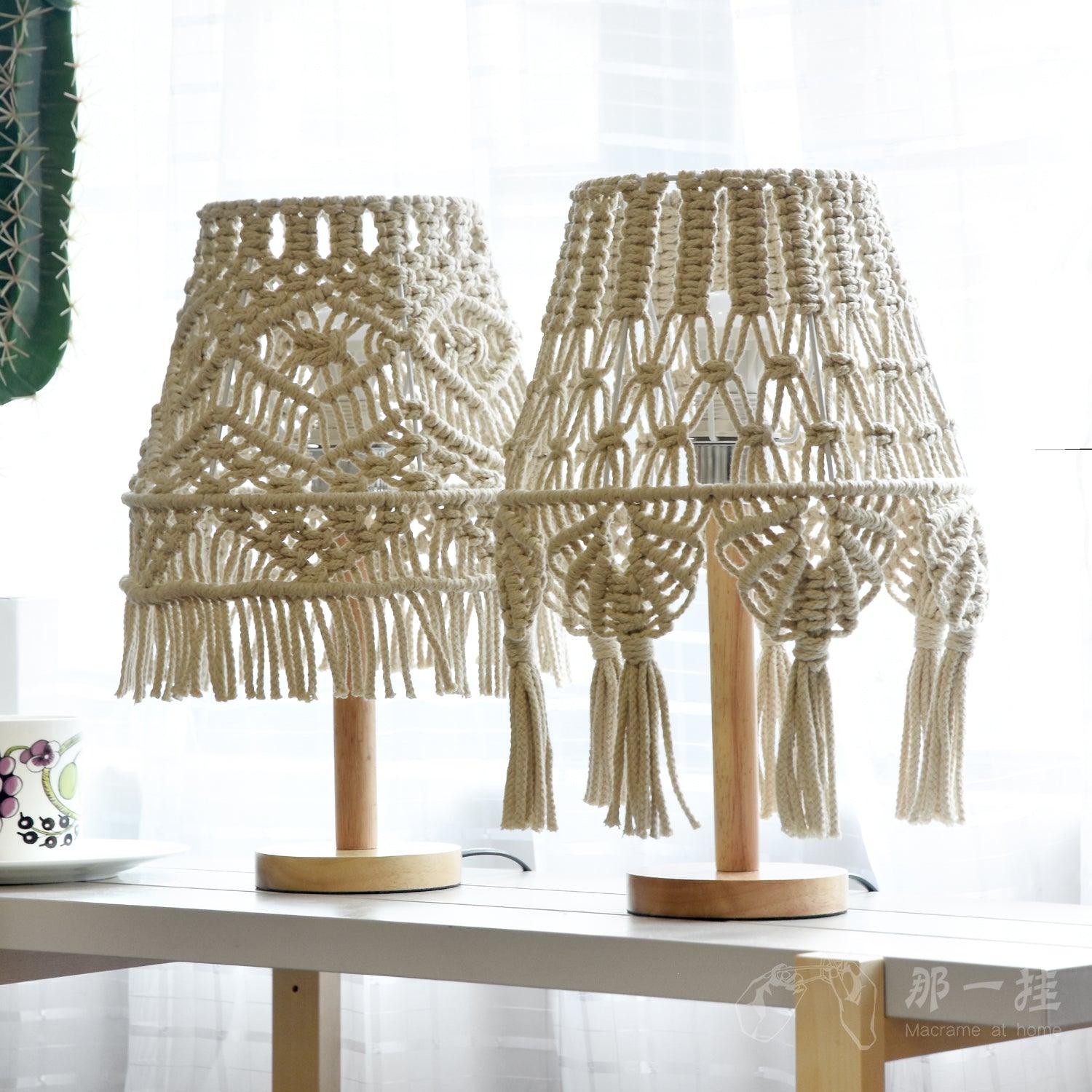 Macrame Table Lamp