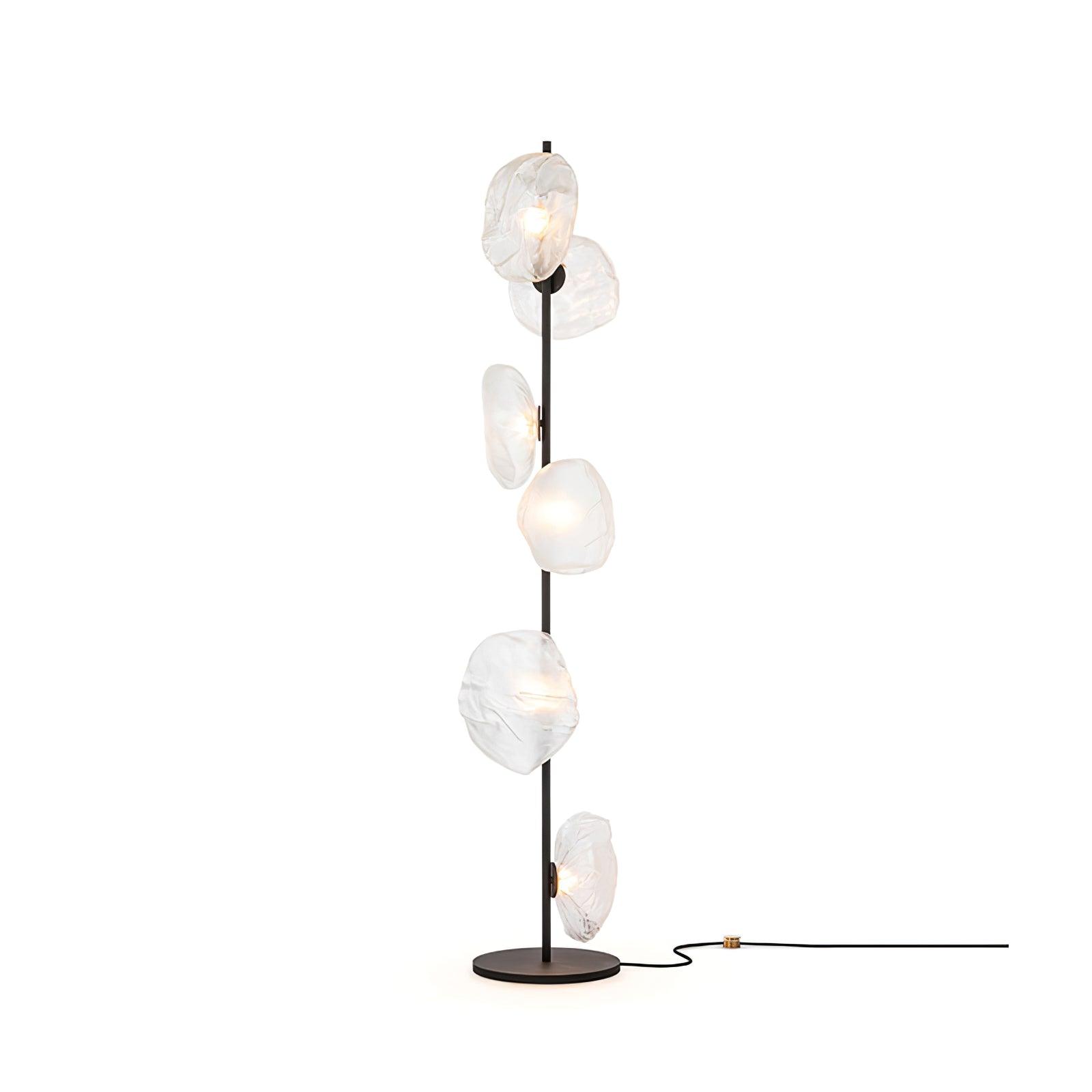 Glass Mesh Petals Floor Lamp