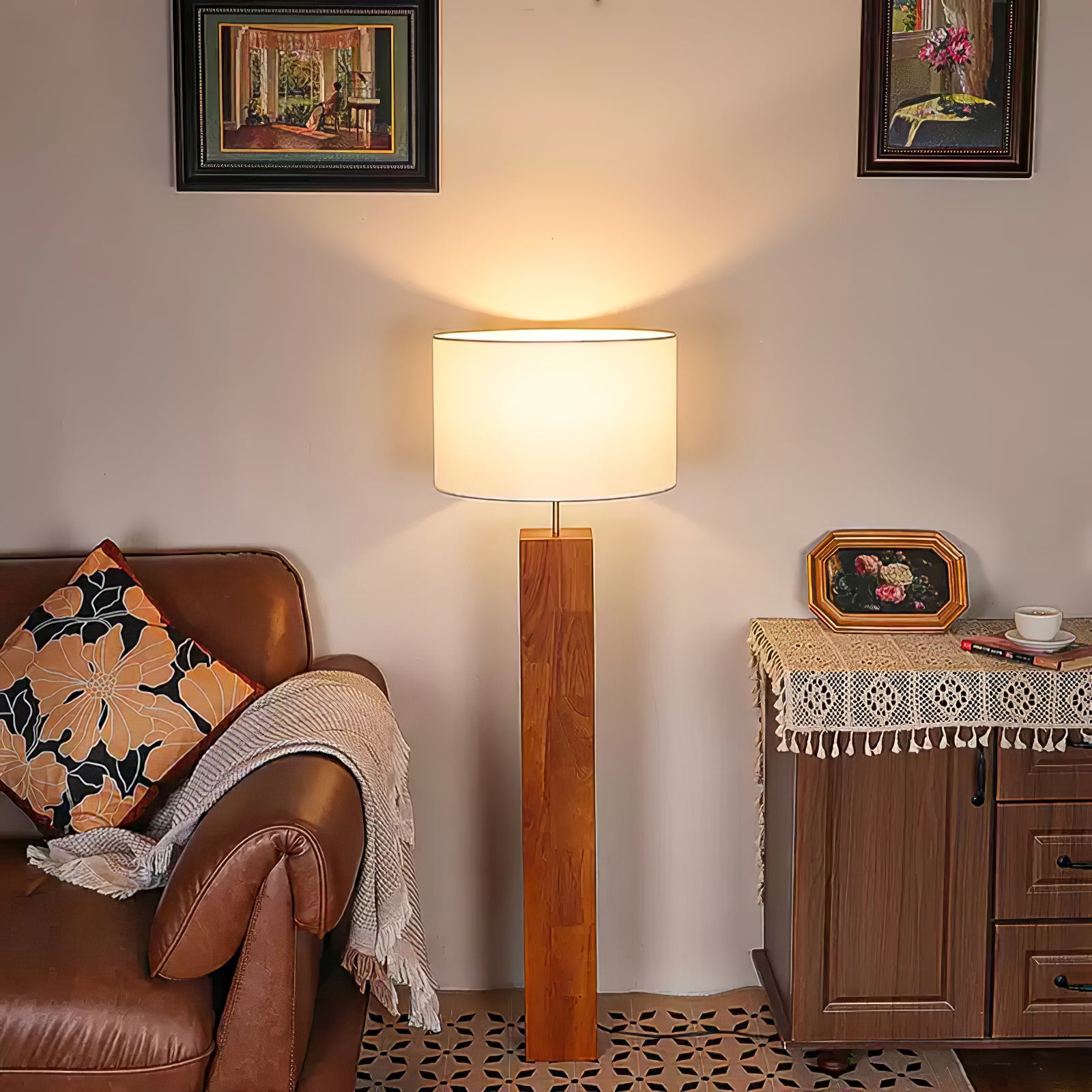 Hearthwood Tower Floor Lamp