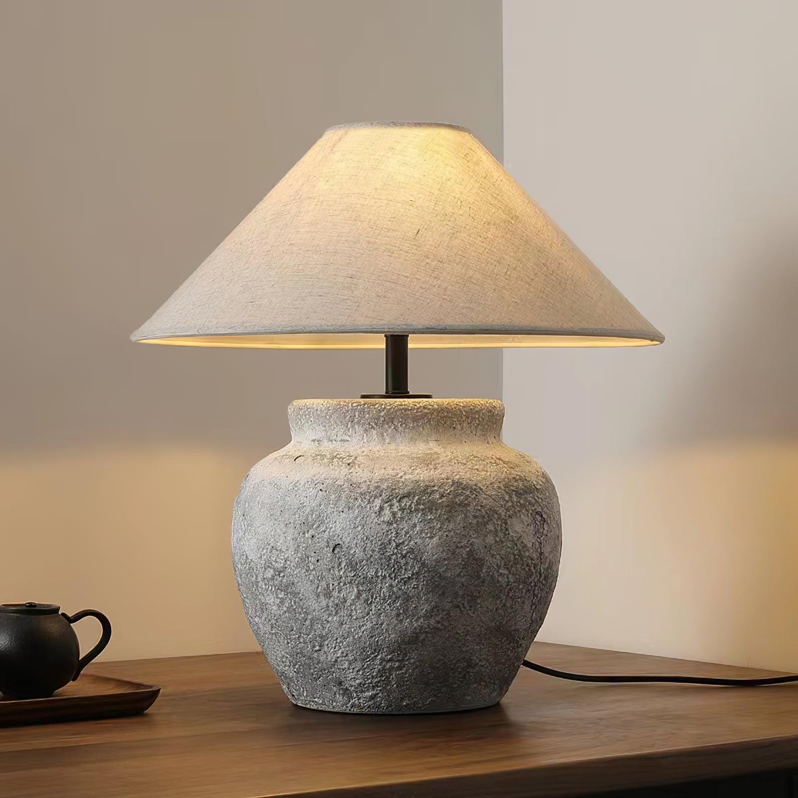 Terra Cotta Etruscan Urn Table Lamp