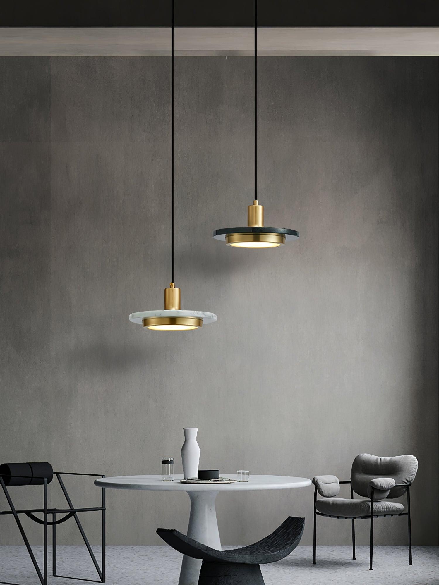 Double Circle Pendant Light