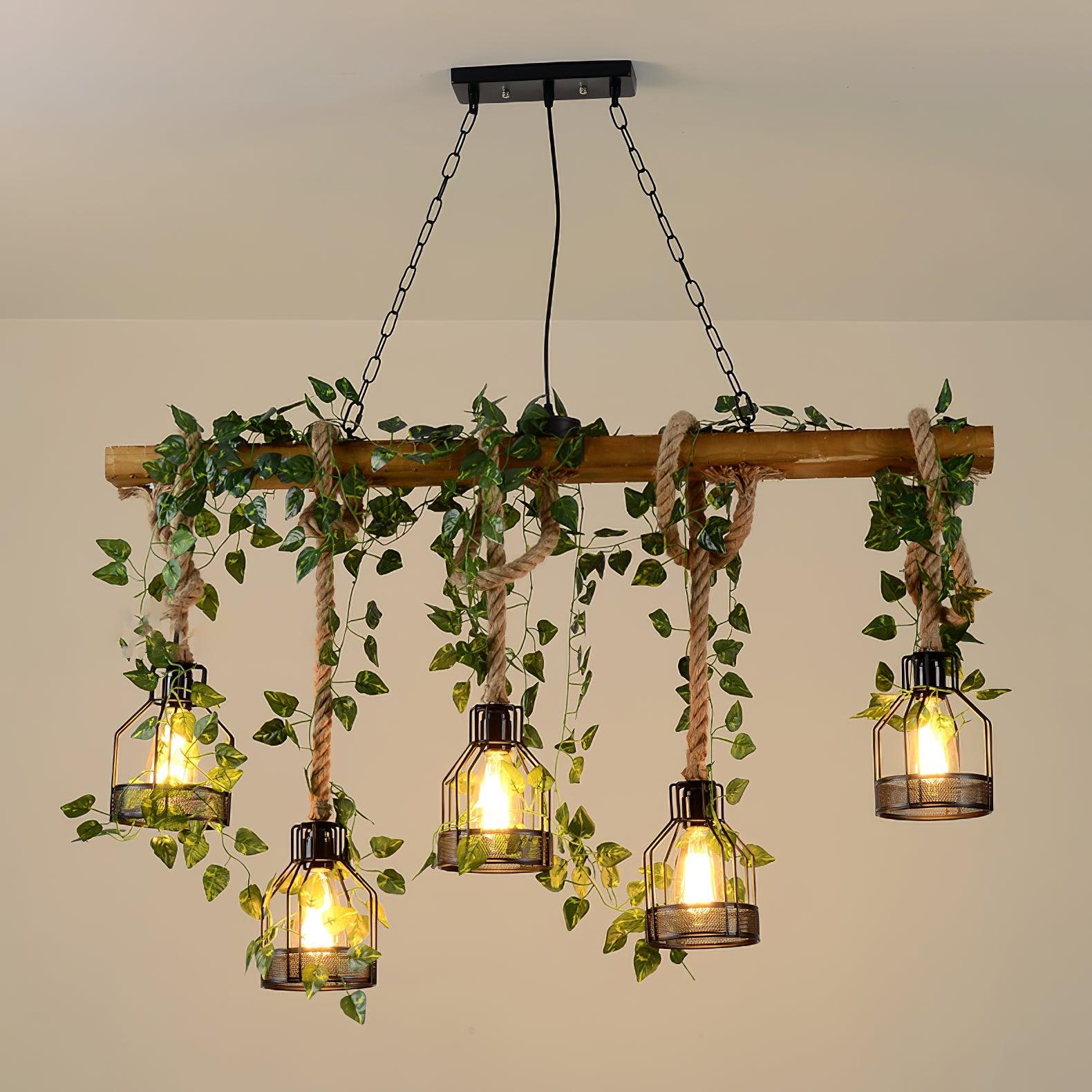 Rustic Wooden Chandelier