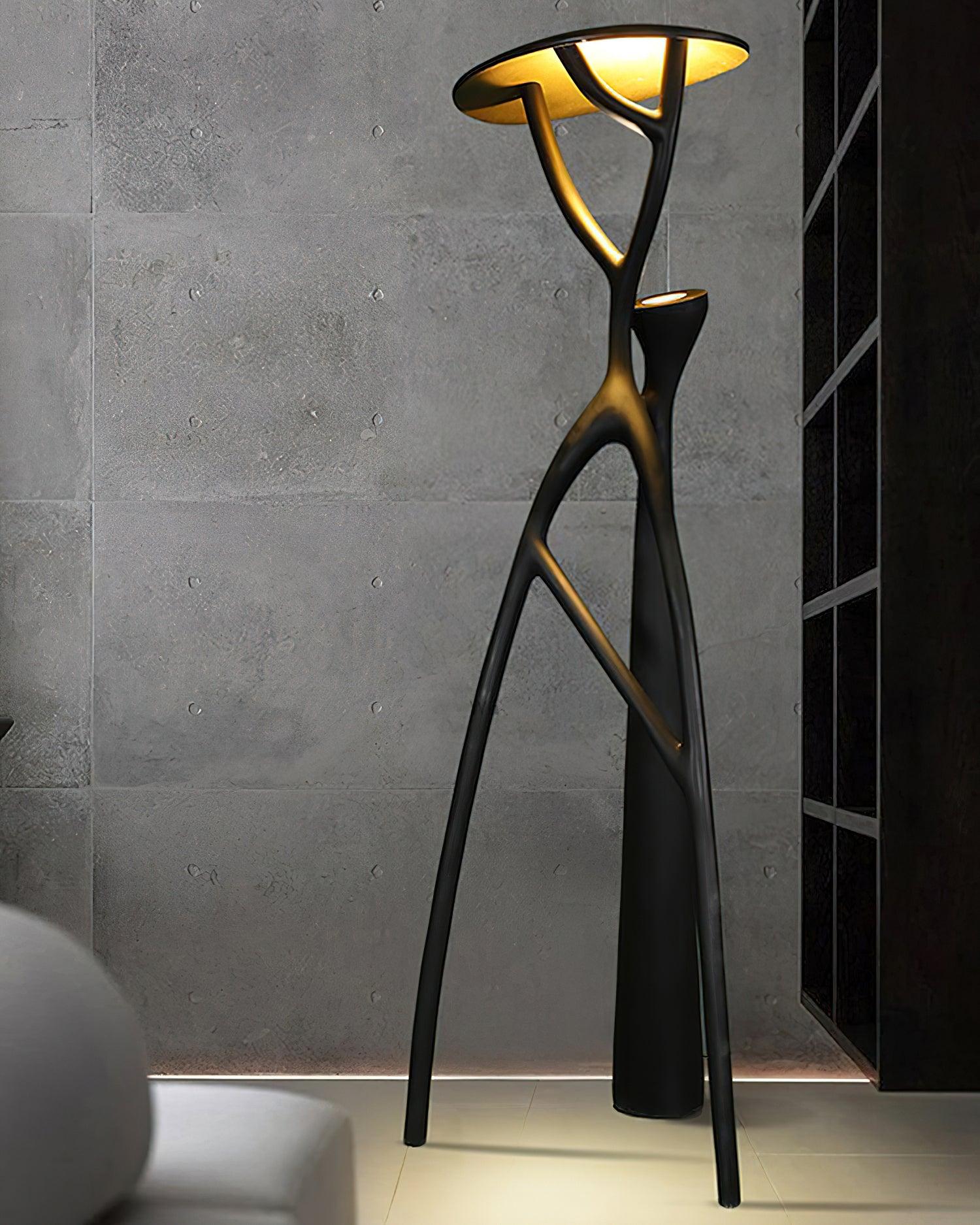 Gothic Tree Sculpture Floor Lamp