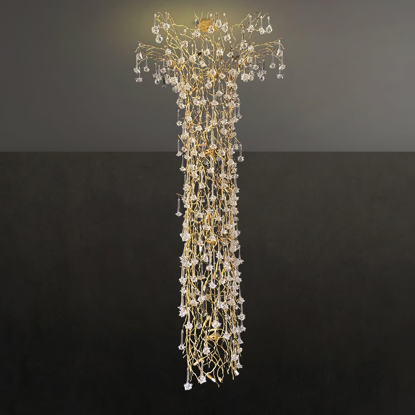 Tree Branch Staircase Chandelier