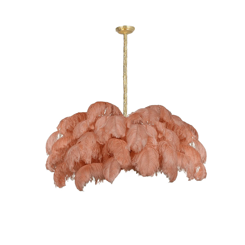 Ostrich Feather Chandelier