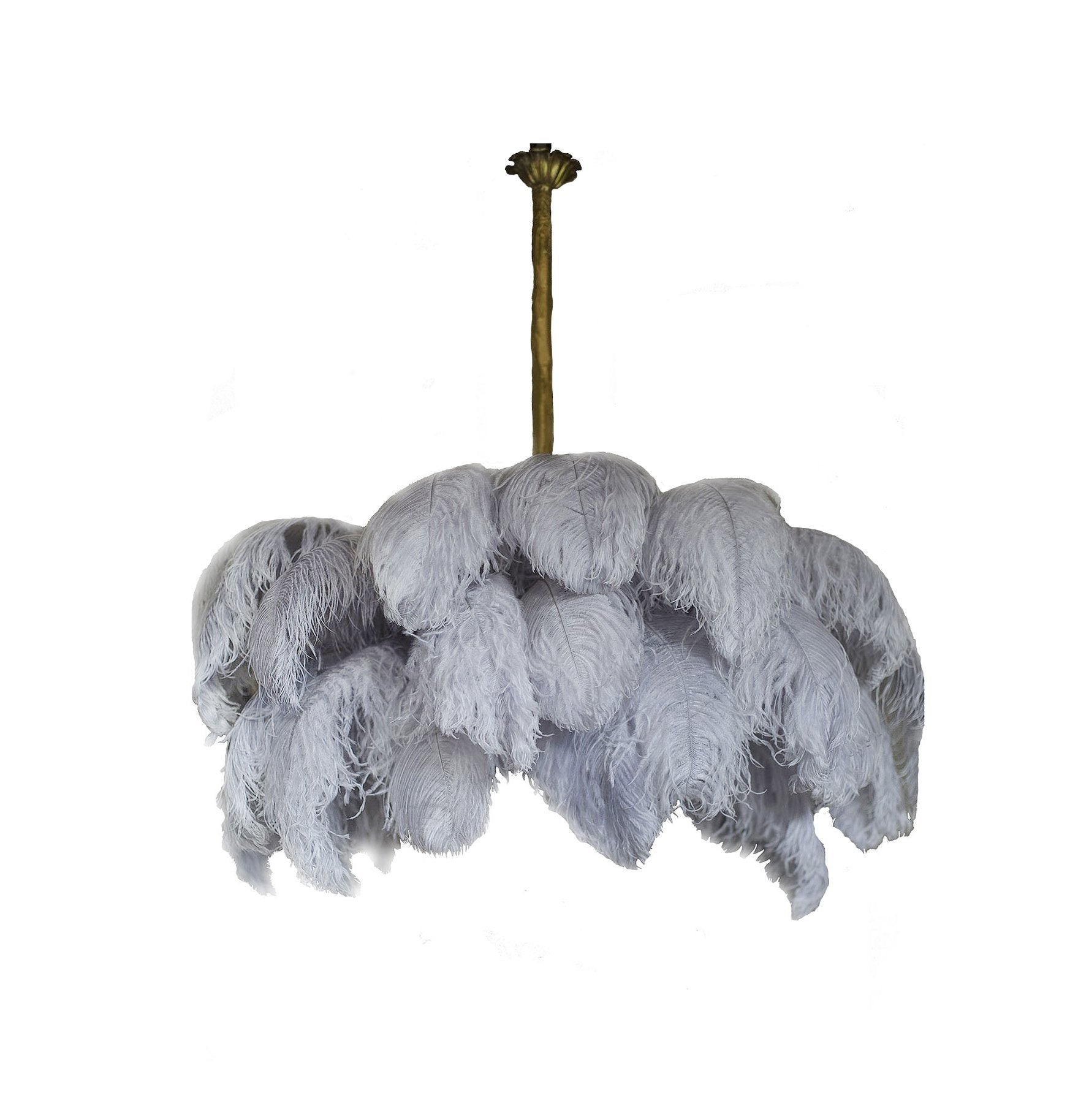 Ostrich Feather Chandelier