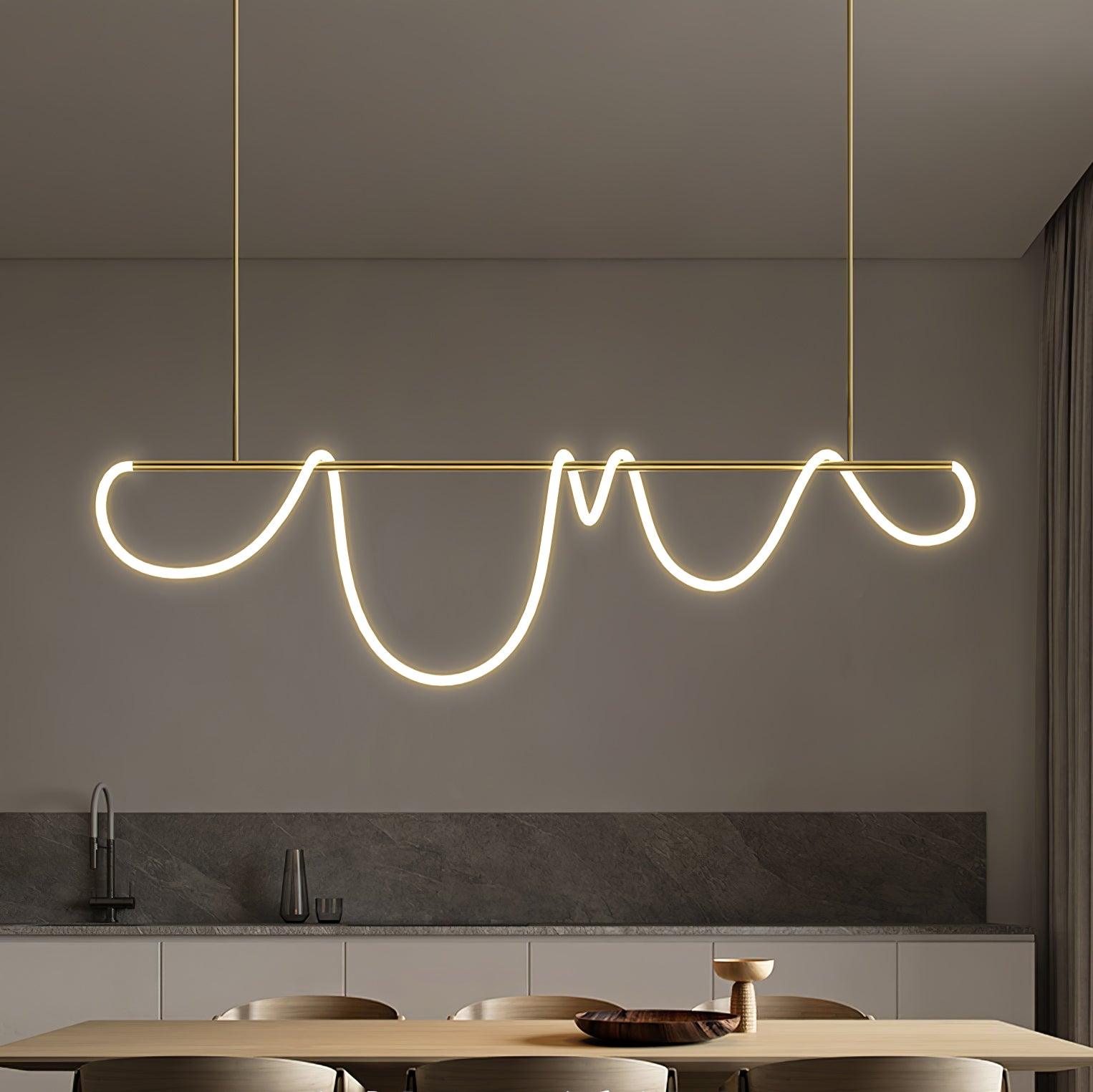 Flexible Linear Curve Chandelier