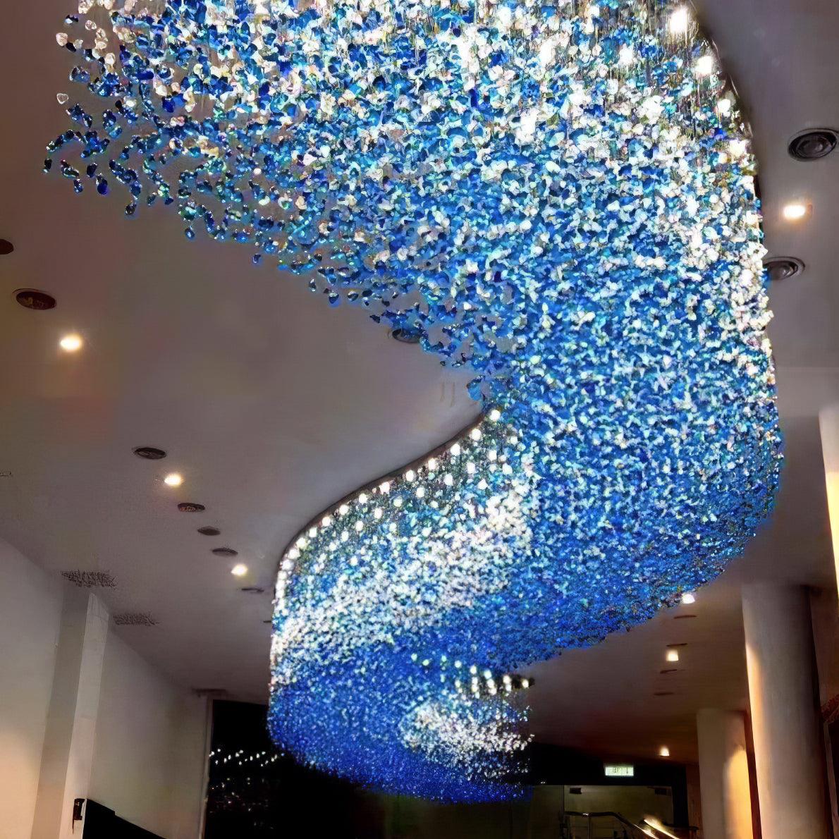 Multicolor Crystal Stone Chandelier