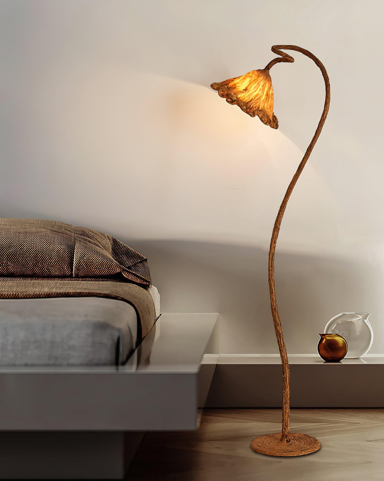 Artistic Lotus Leaf Floor Lamp