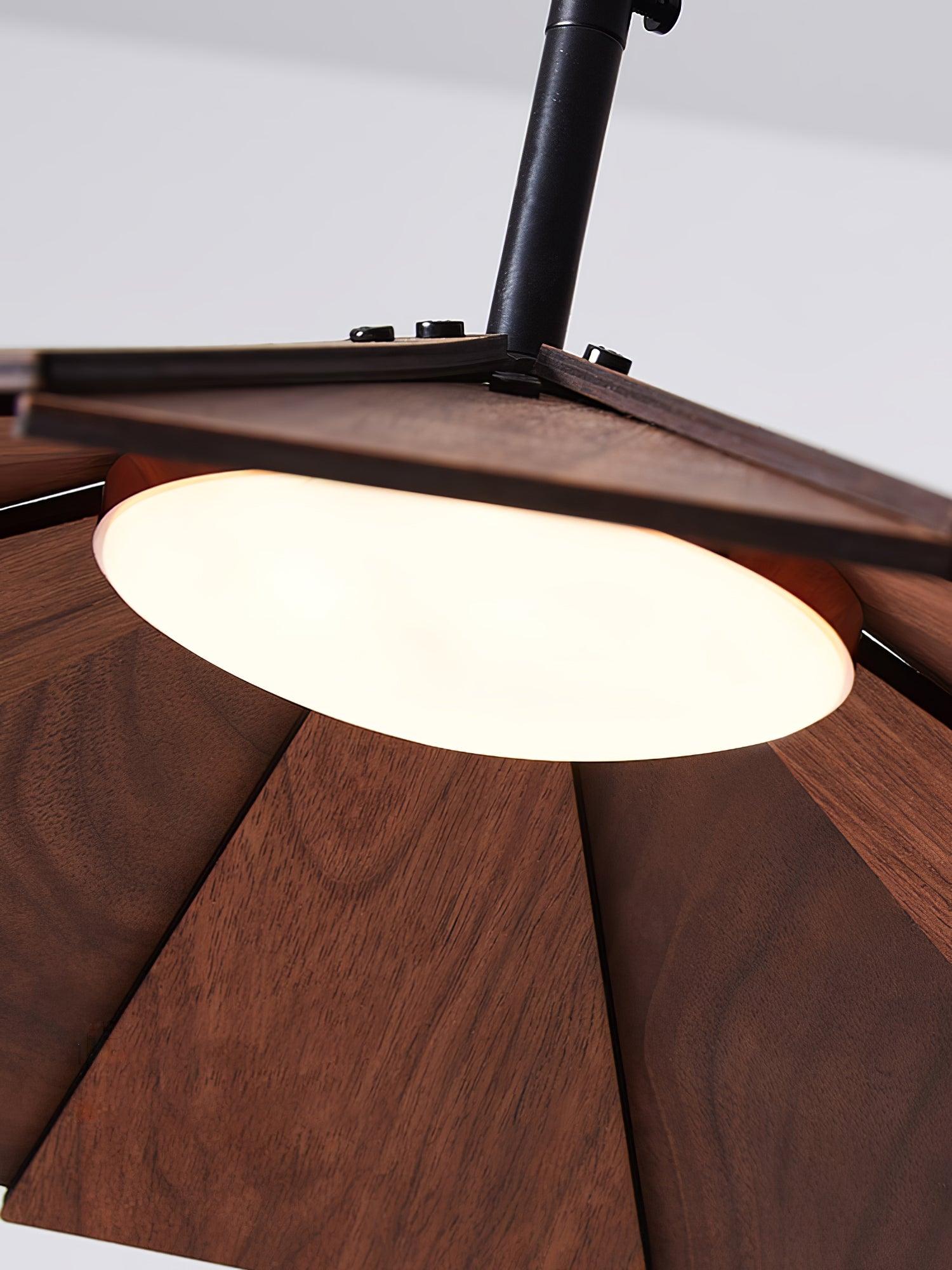 Umbrella Wooden Pendant Light