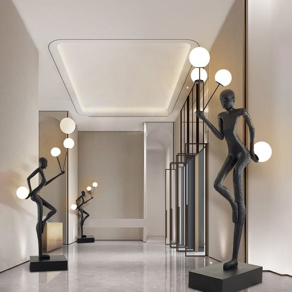 Juggling Sculptor Floor Lamp