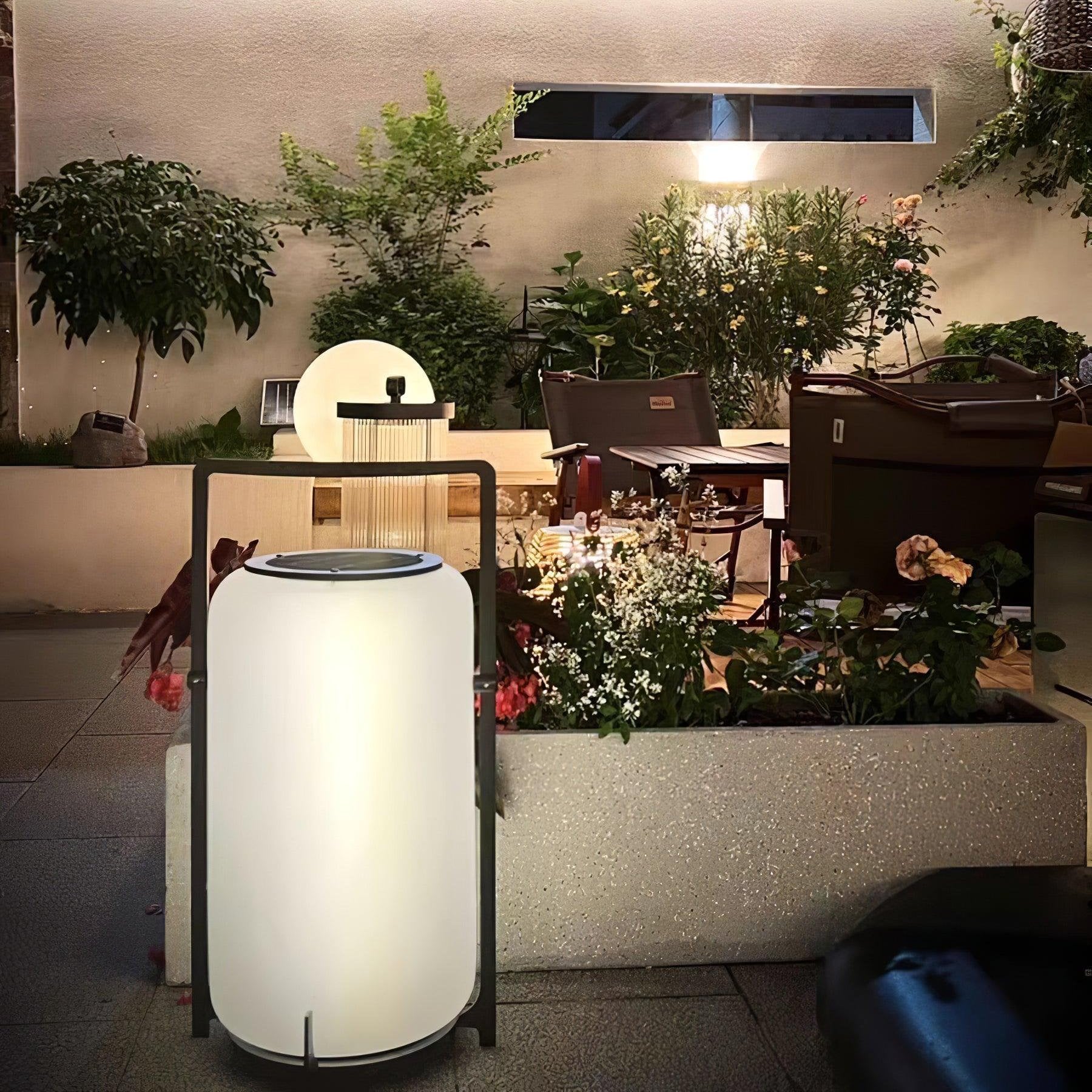 Twilight Lantern Solar Outdoor Table Lamp