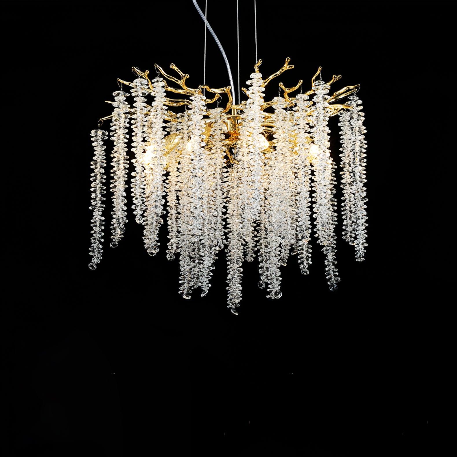 Wisteria Flower Crystal Chandelier