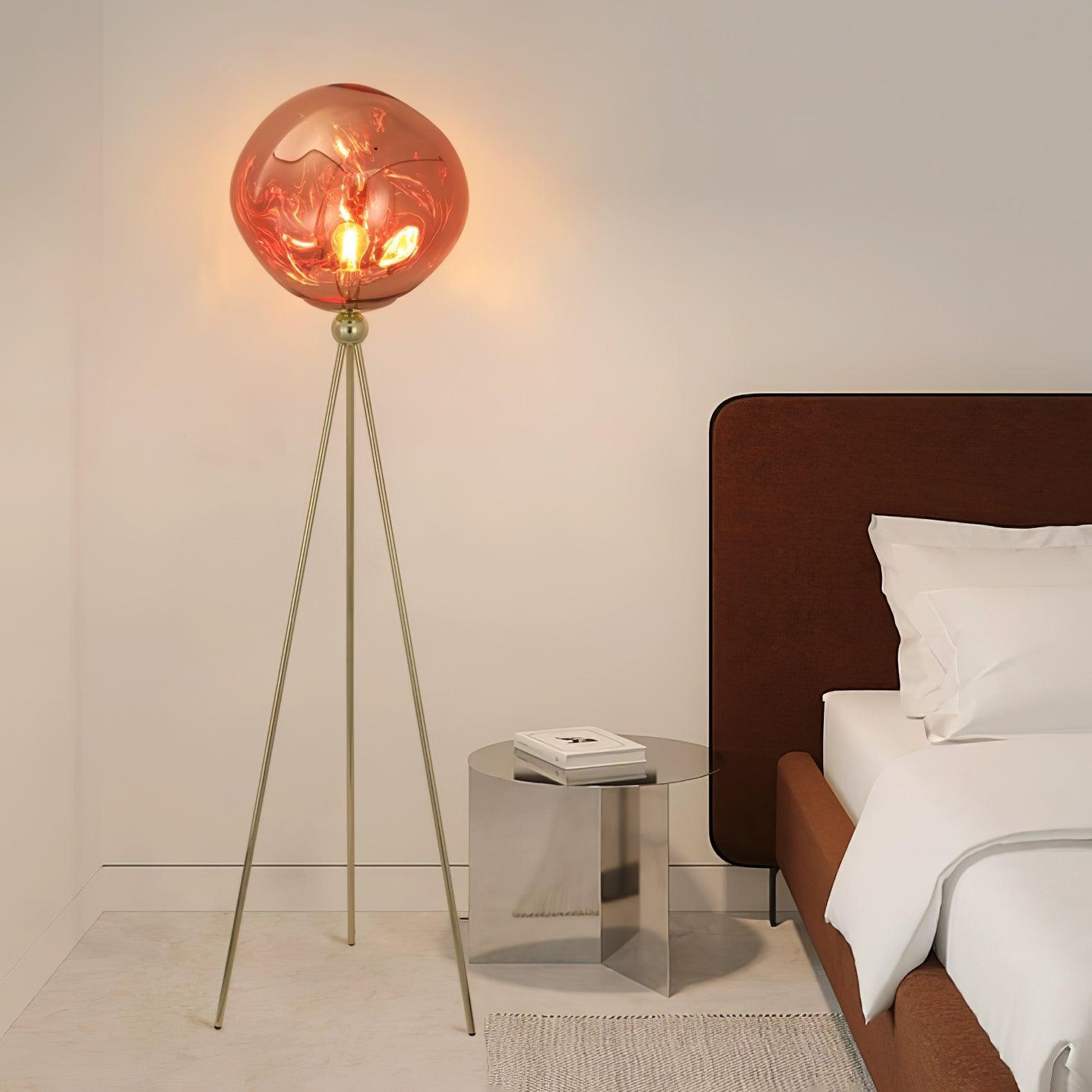 Lava Tripod Rock Floor Lamp