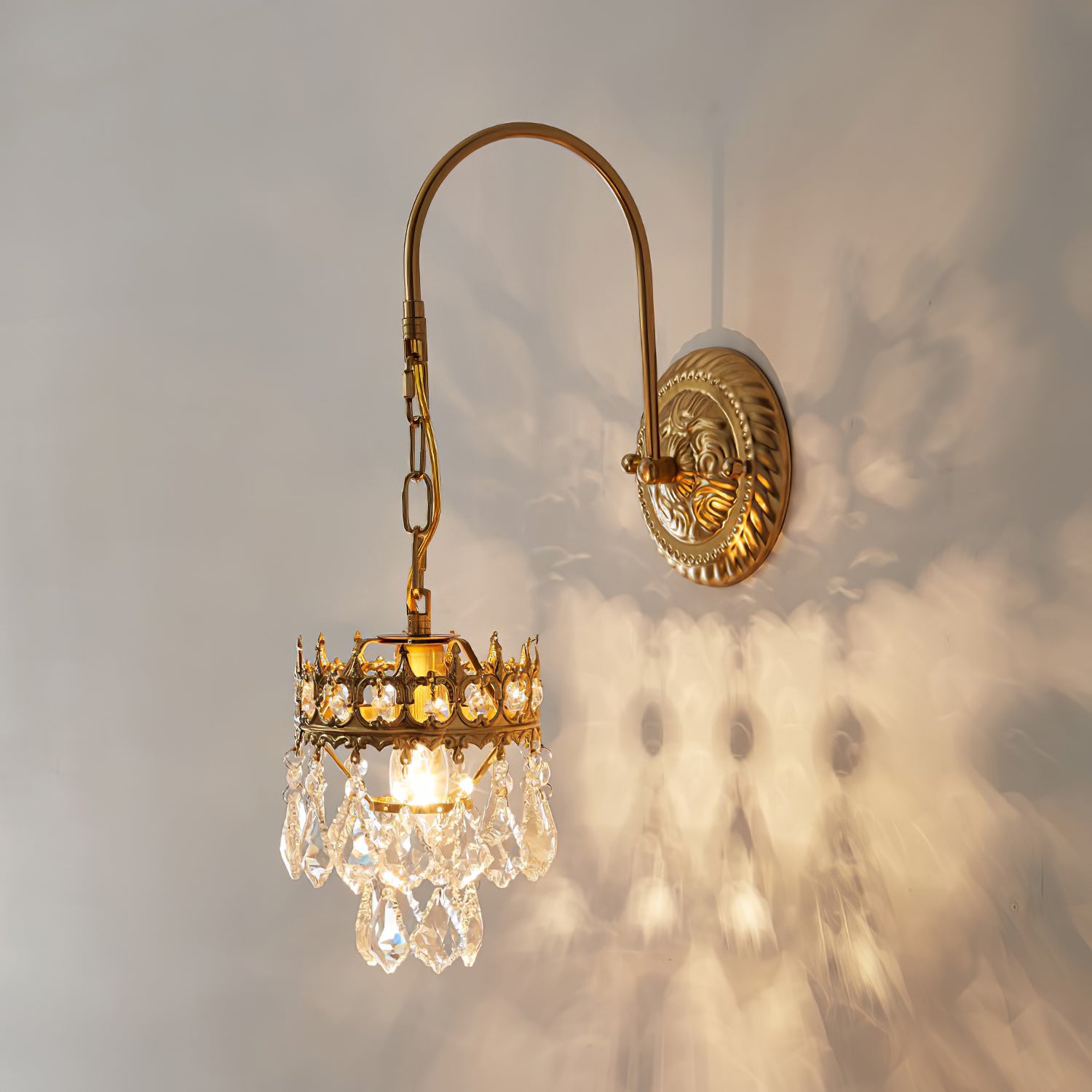 Crystal Crown Sconce