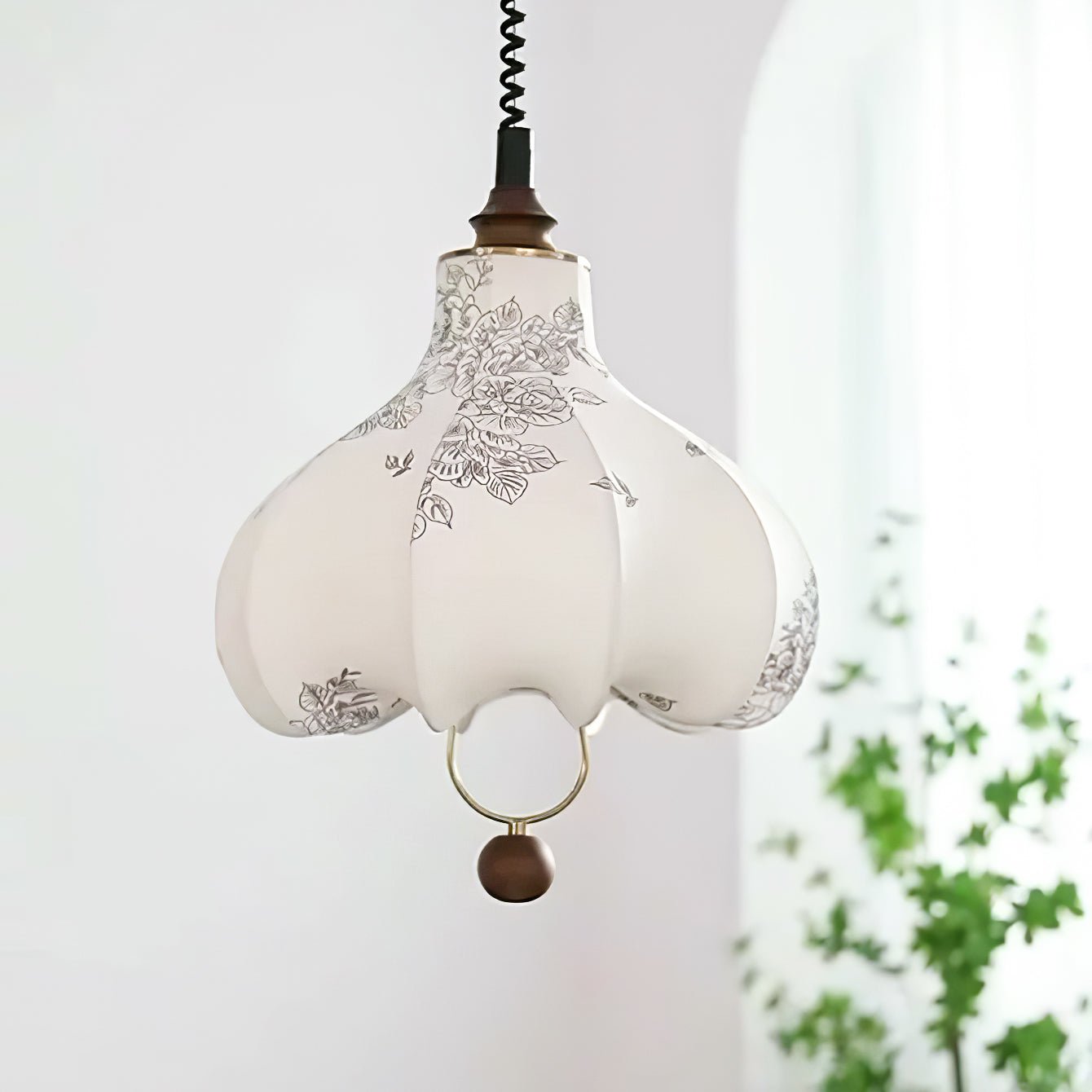 Pear Fabric Pendant Lamp