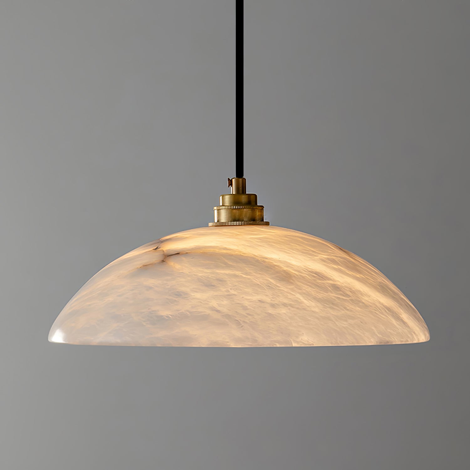 Alabaster Dome Pendant Lamp