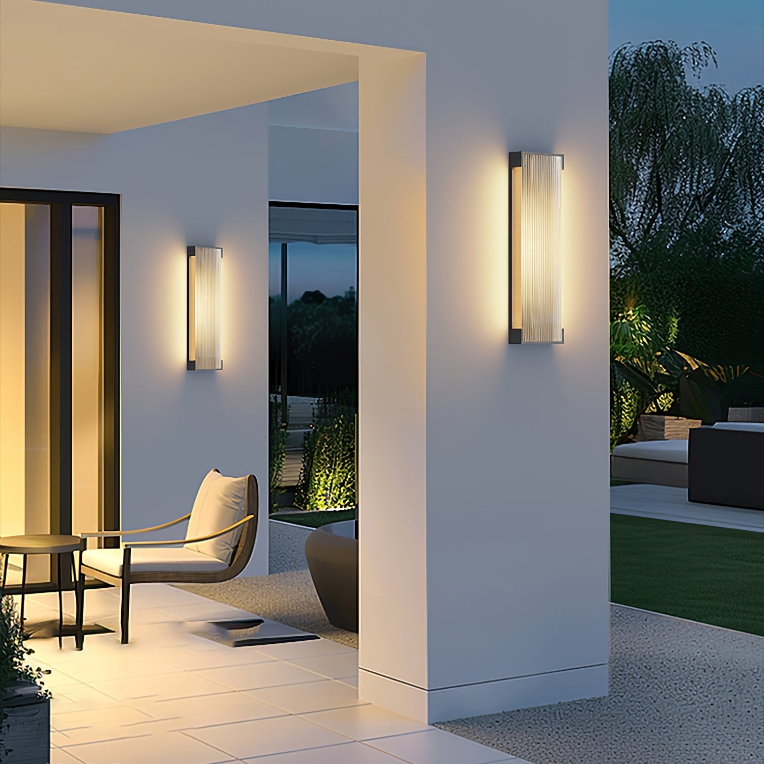 Rectangular Outdoor Wall Light