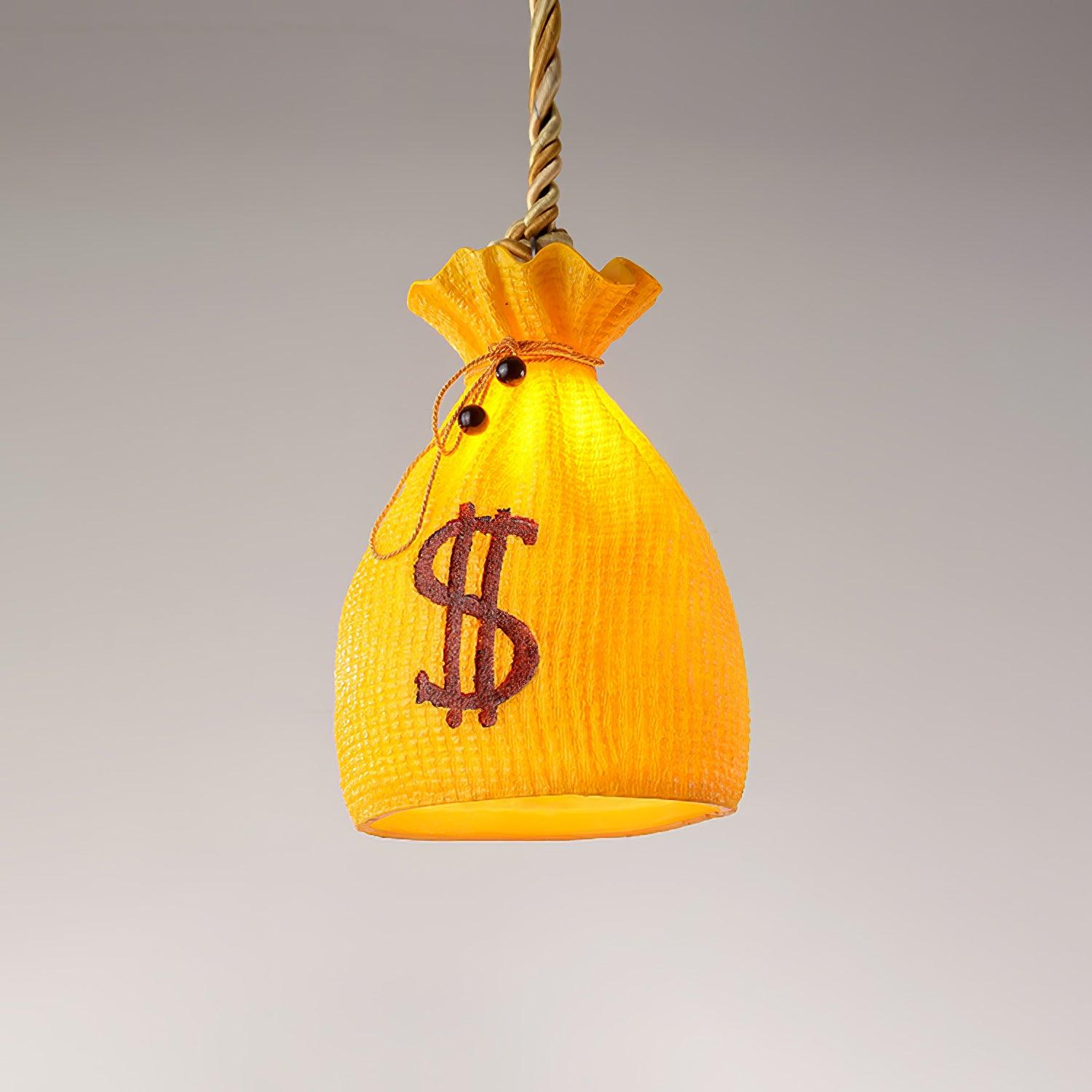 Prosperity Pouch Resin Pendant Lamp