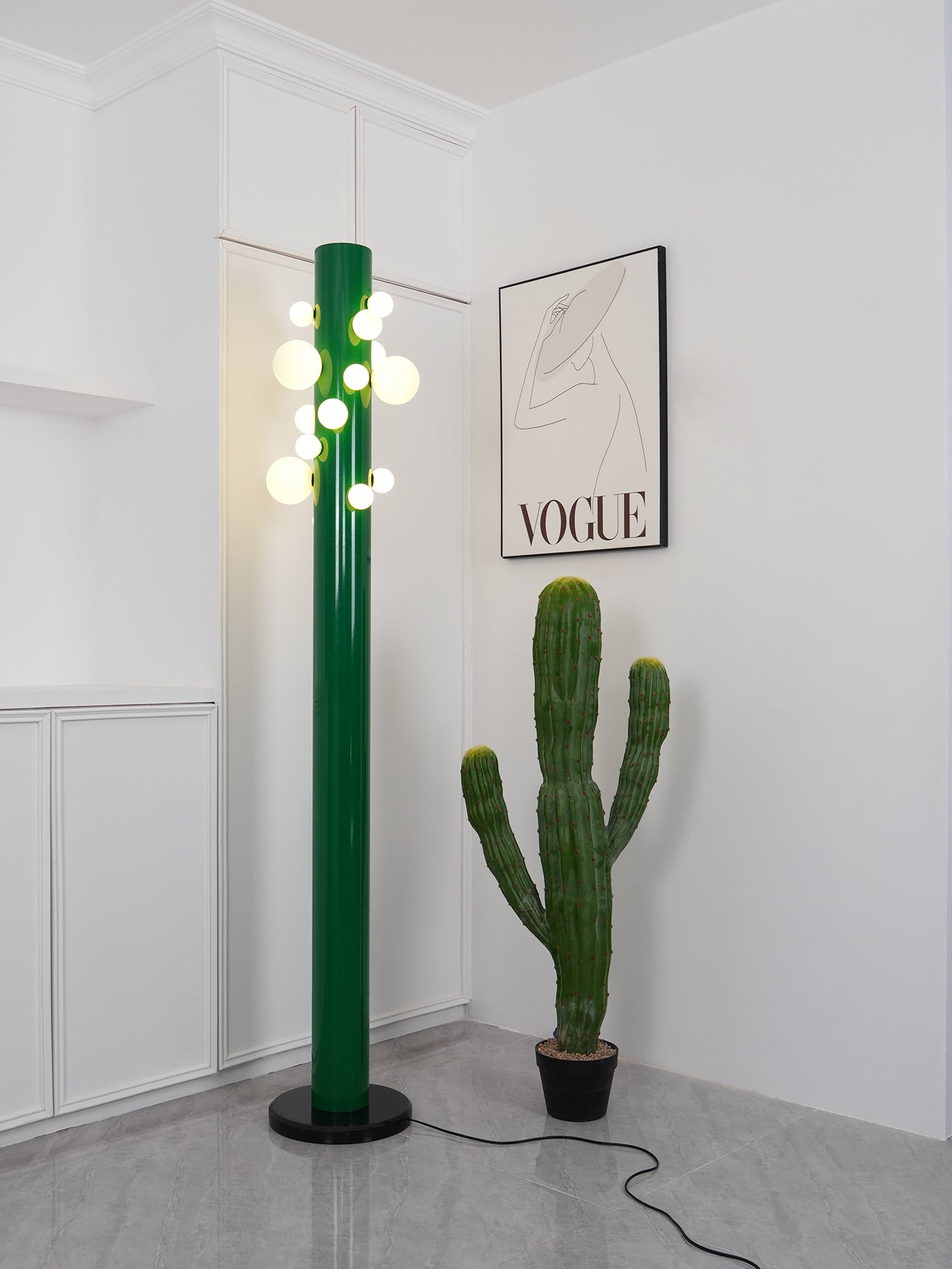 Green Apes Floor Lamp