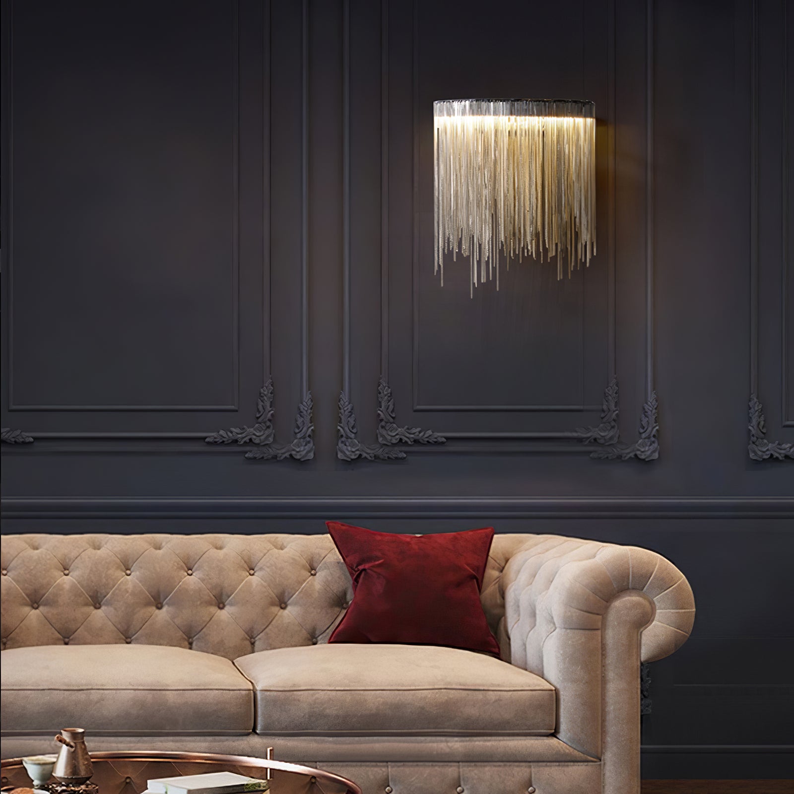 Cadena Tassel Wall Lamp