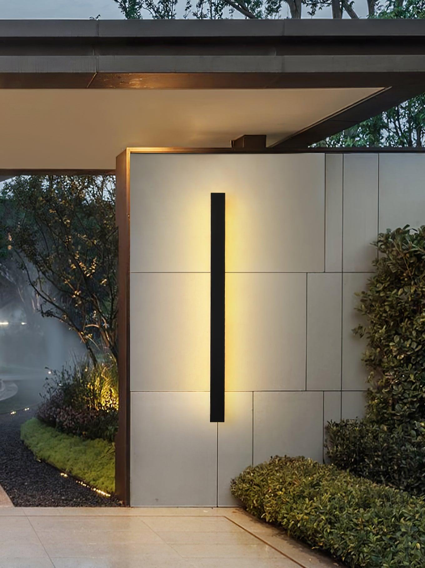 Long Strip Solar Outdoor Sconce