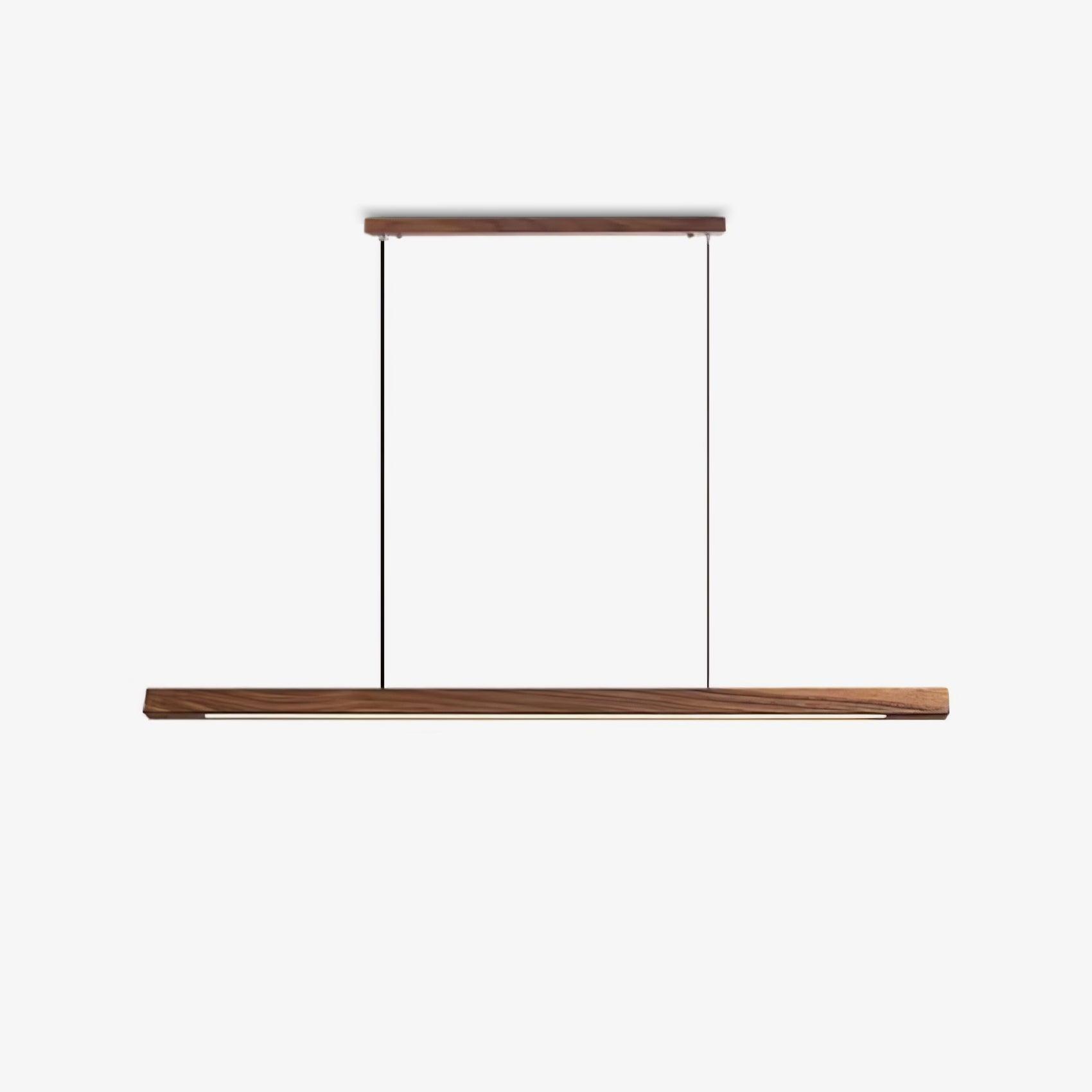 Linear Wooden Pendant Light