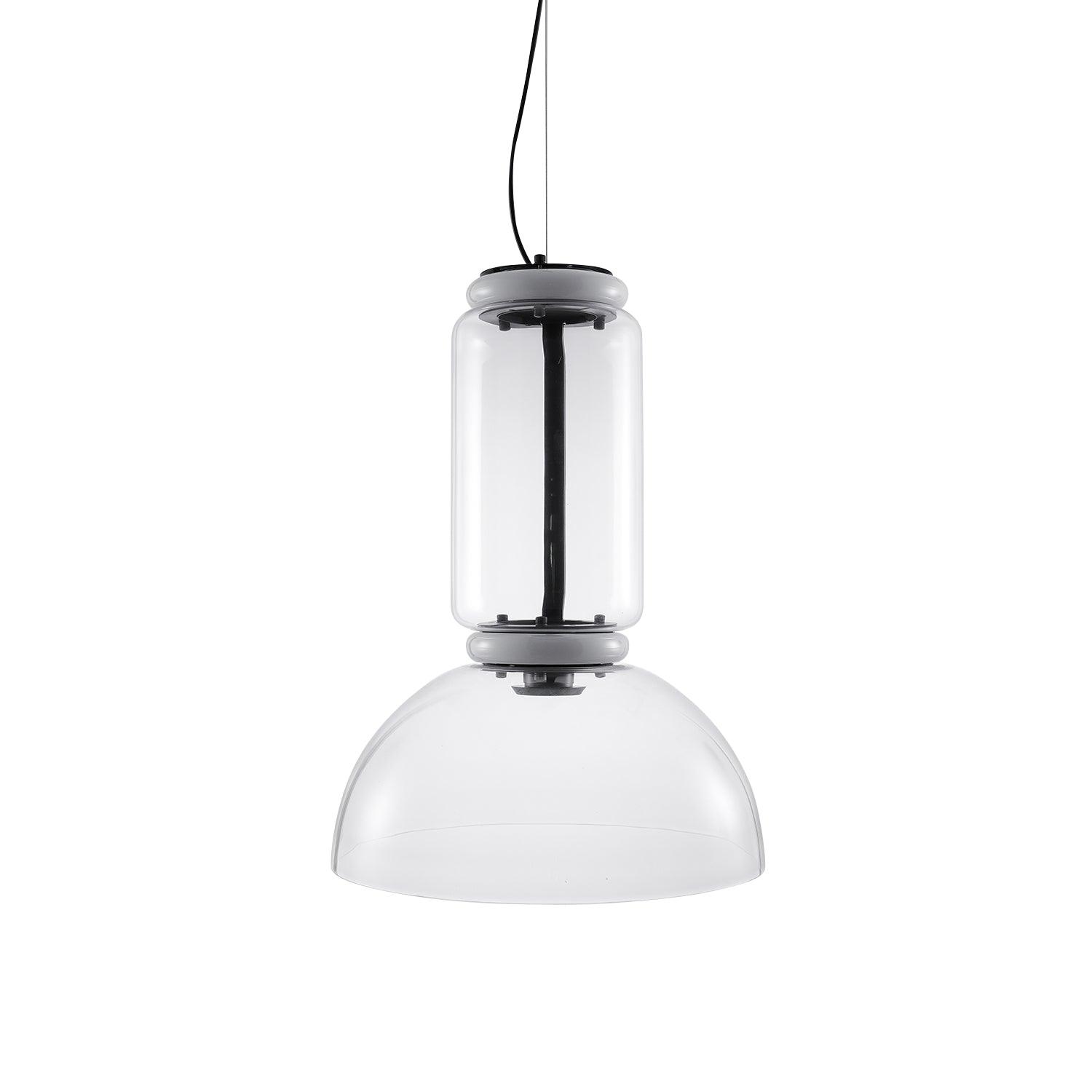 Cylindrical Glass Pendant Light