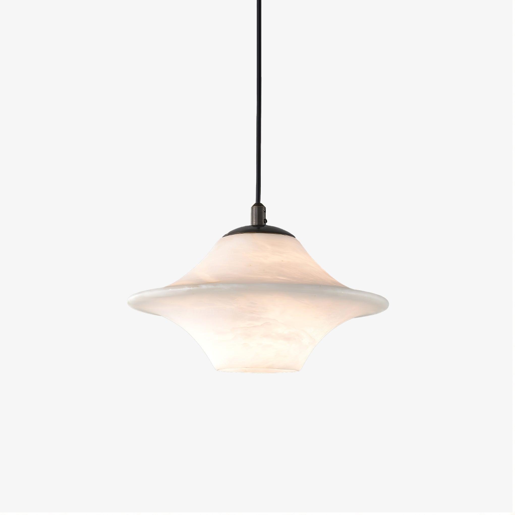 Saucer Alabaster Pendant Light