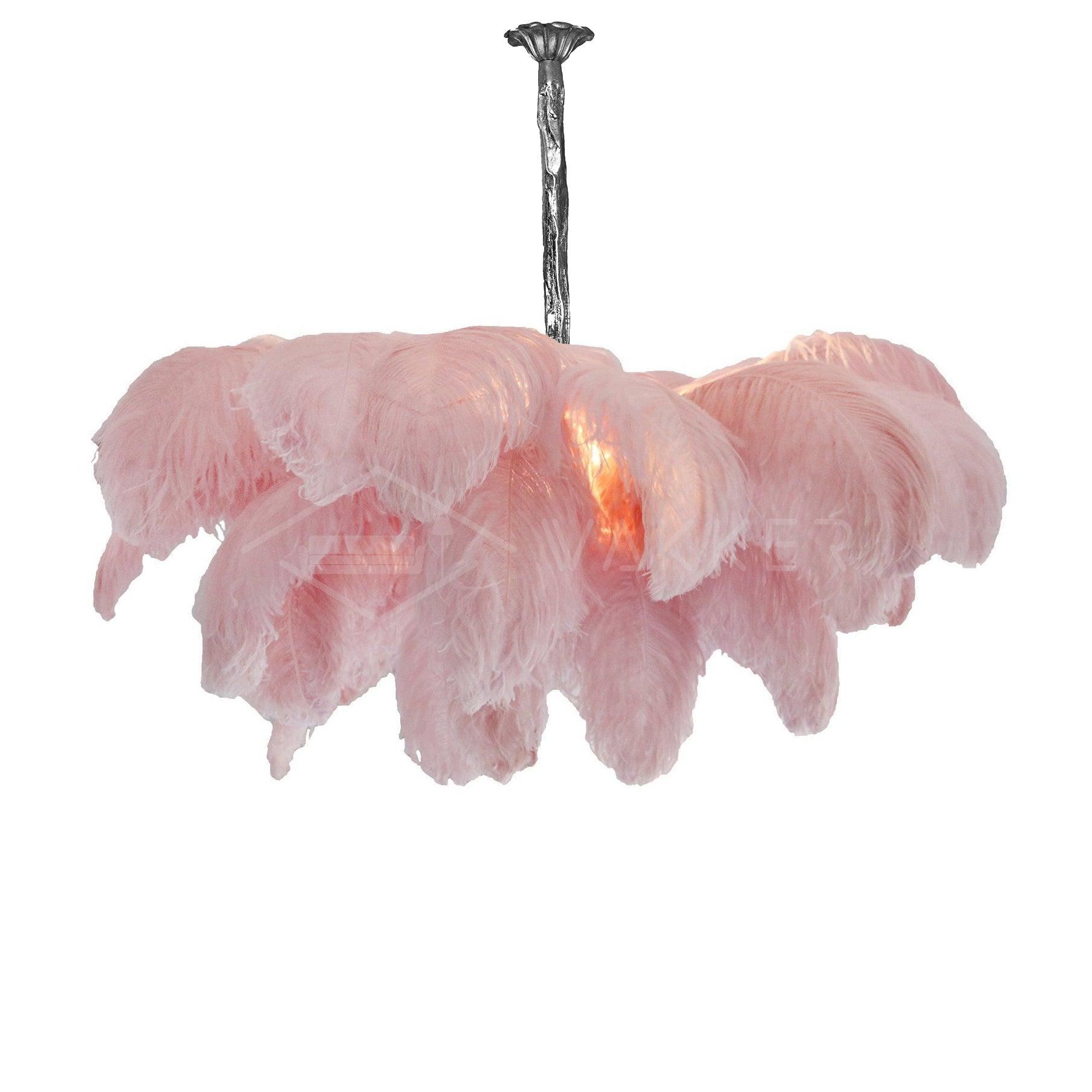 Ostrich Feather Chandelier