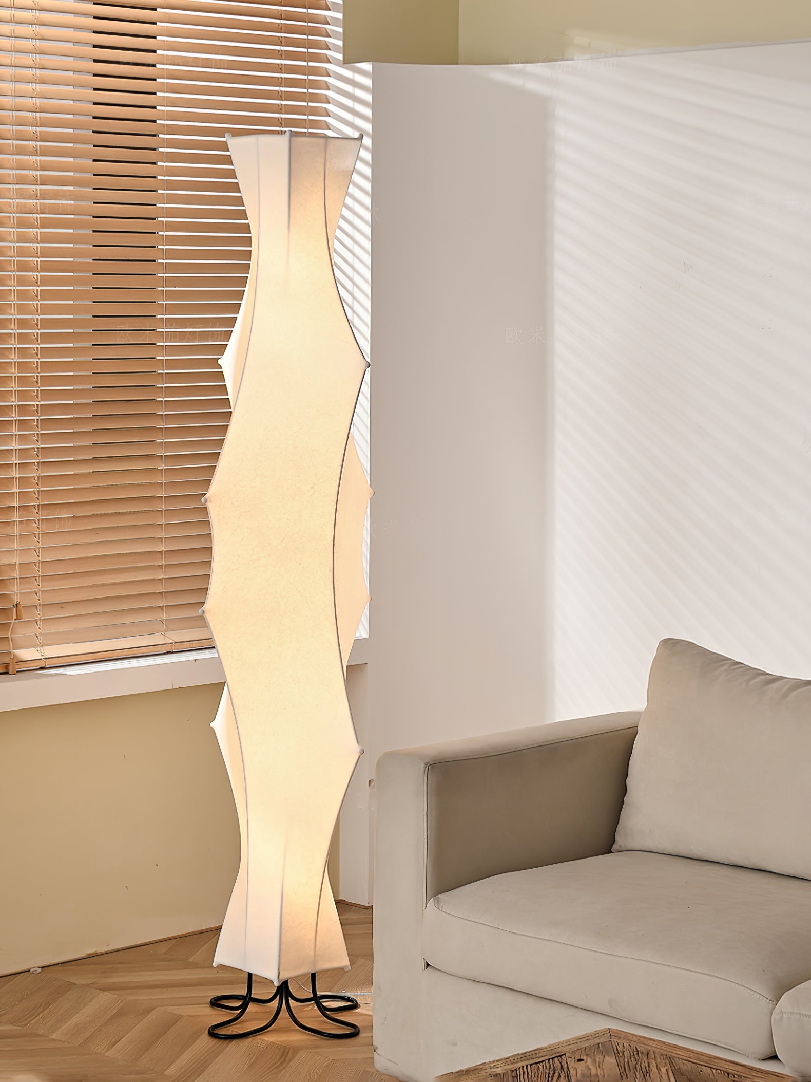 Twist Silk Floor Lamp