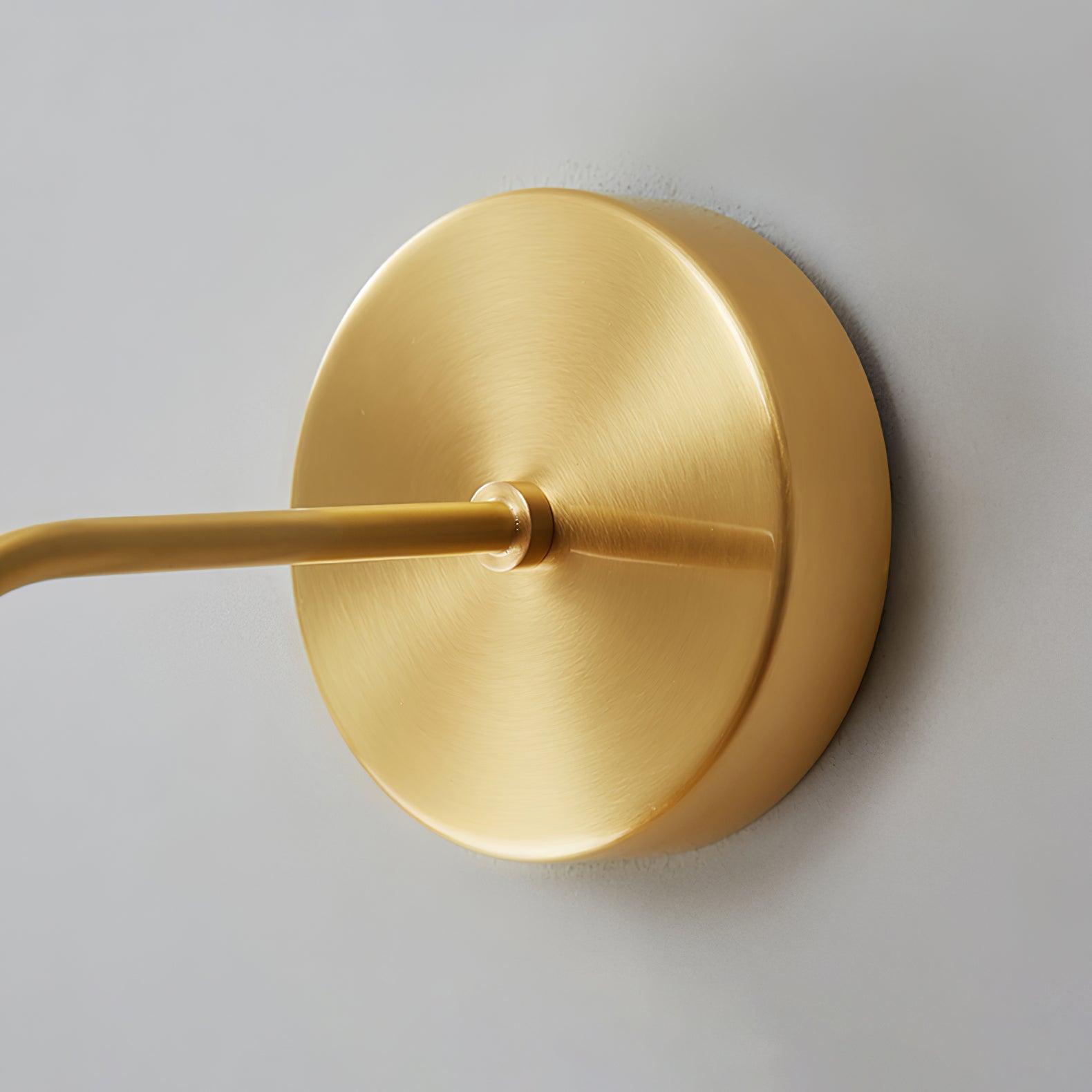 Oval LED Brass Wall Lamp