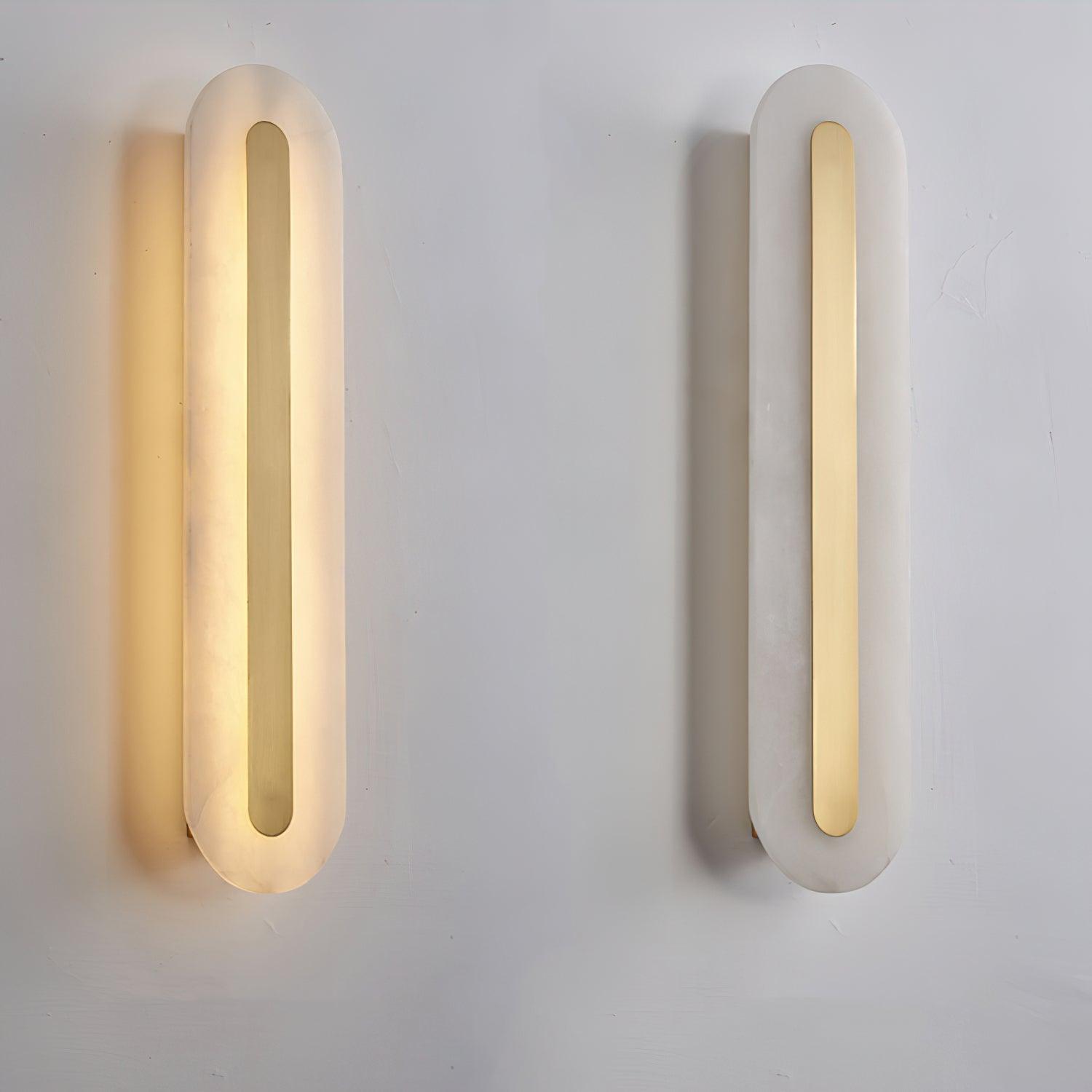 Alabaster Rounded Wall Light