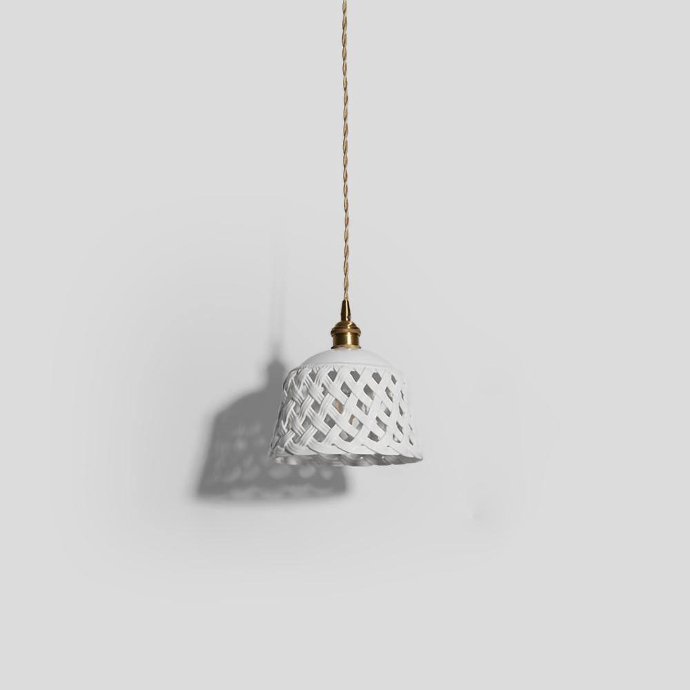 Openwork Ceramic Pendant Lamp