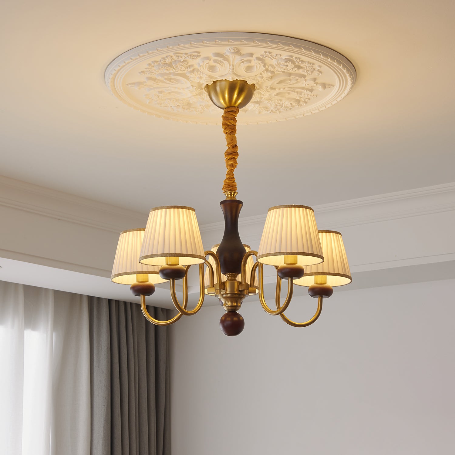 Walden Pleat Chandelier