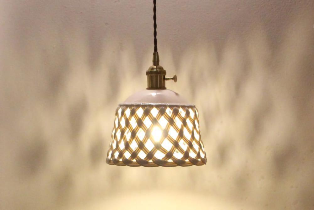 Openwork Ceramic Pendant Lamp