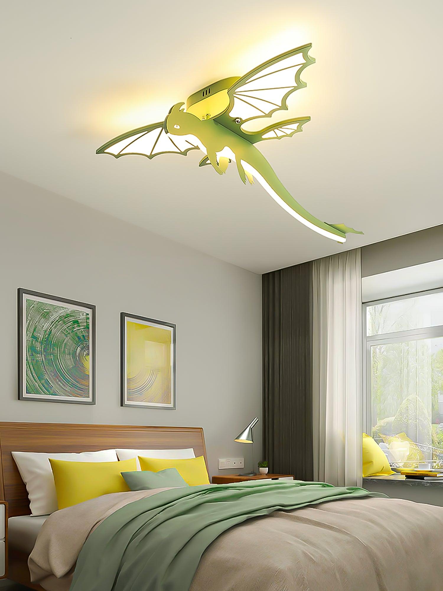 Green Dinosaur Ceiling Light