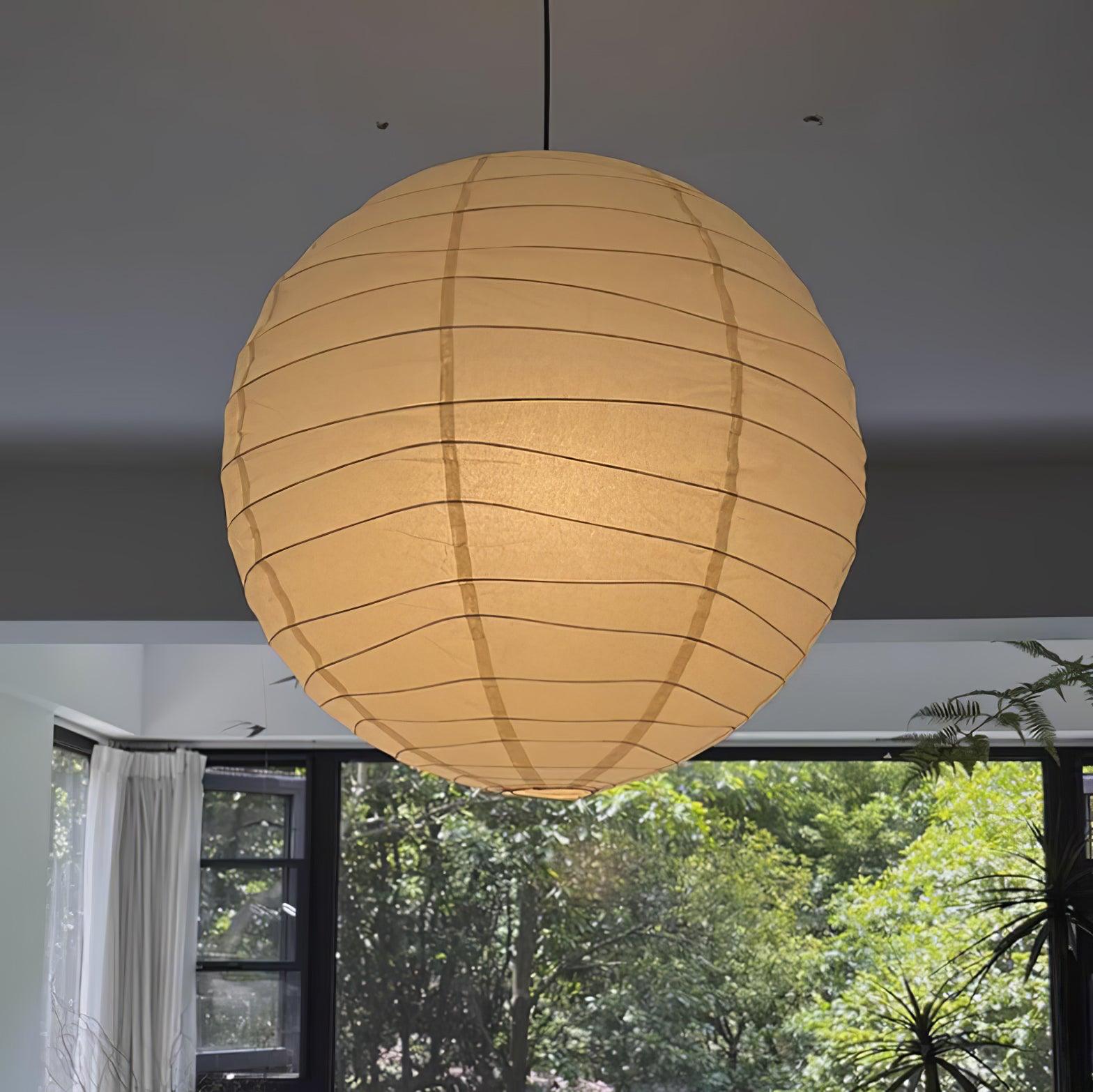 Washi Paper Pendant Swag Lamp