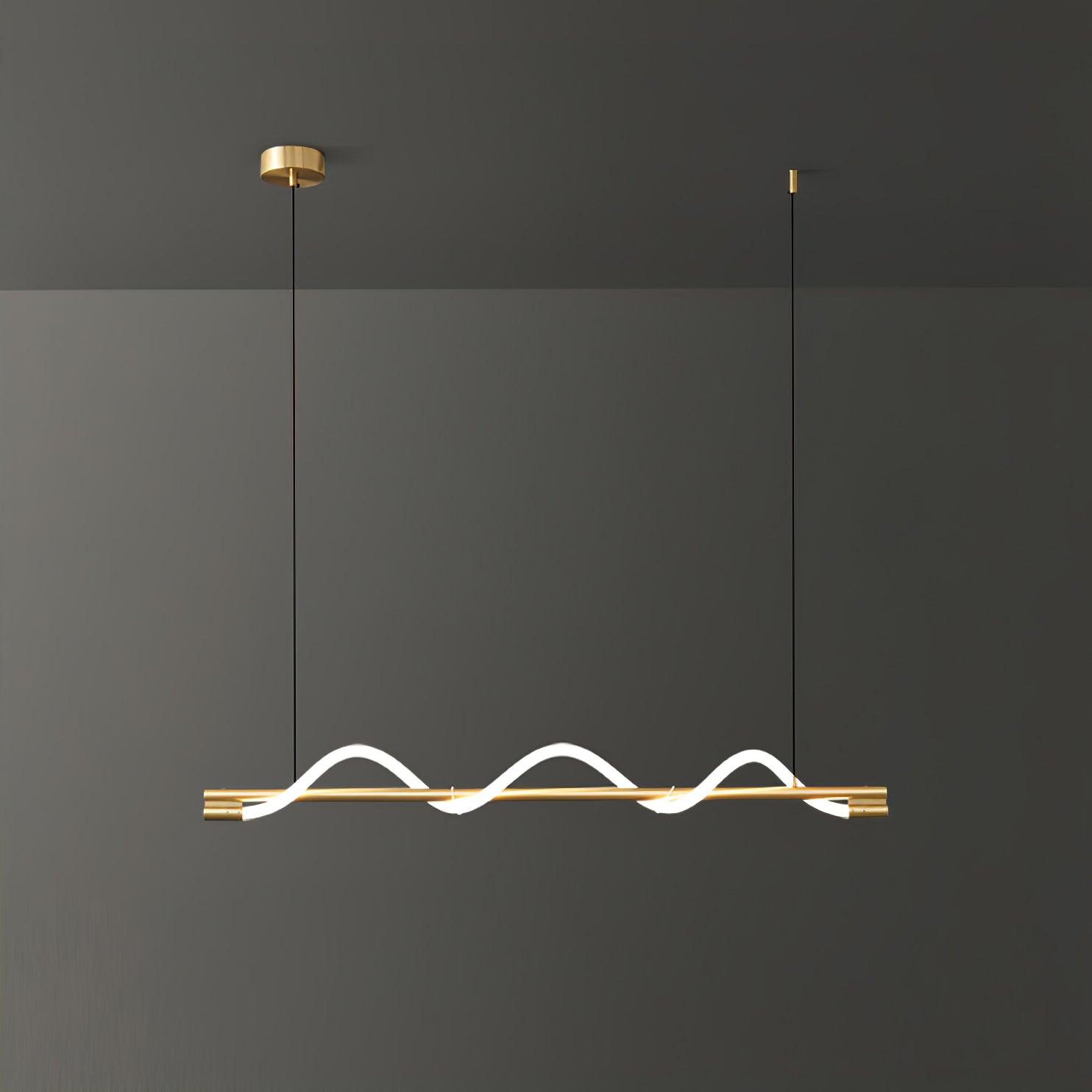 Linear Curve Island Pendant Lamp