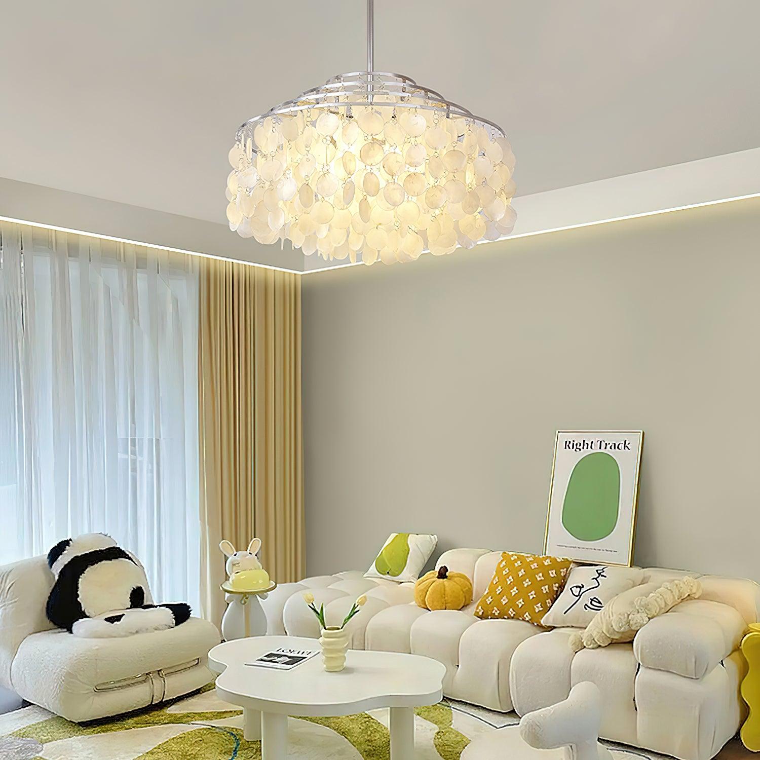 Round Shell Chandelier B