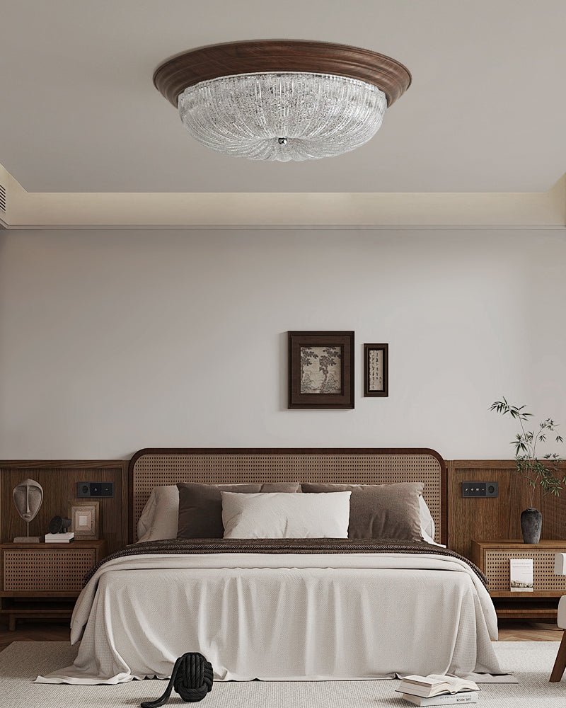 Celestia Walnut Ceiling Light