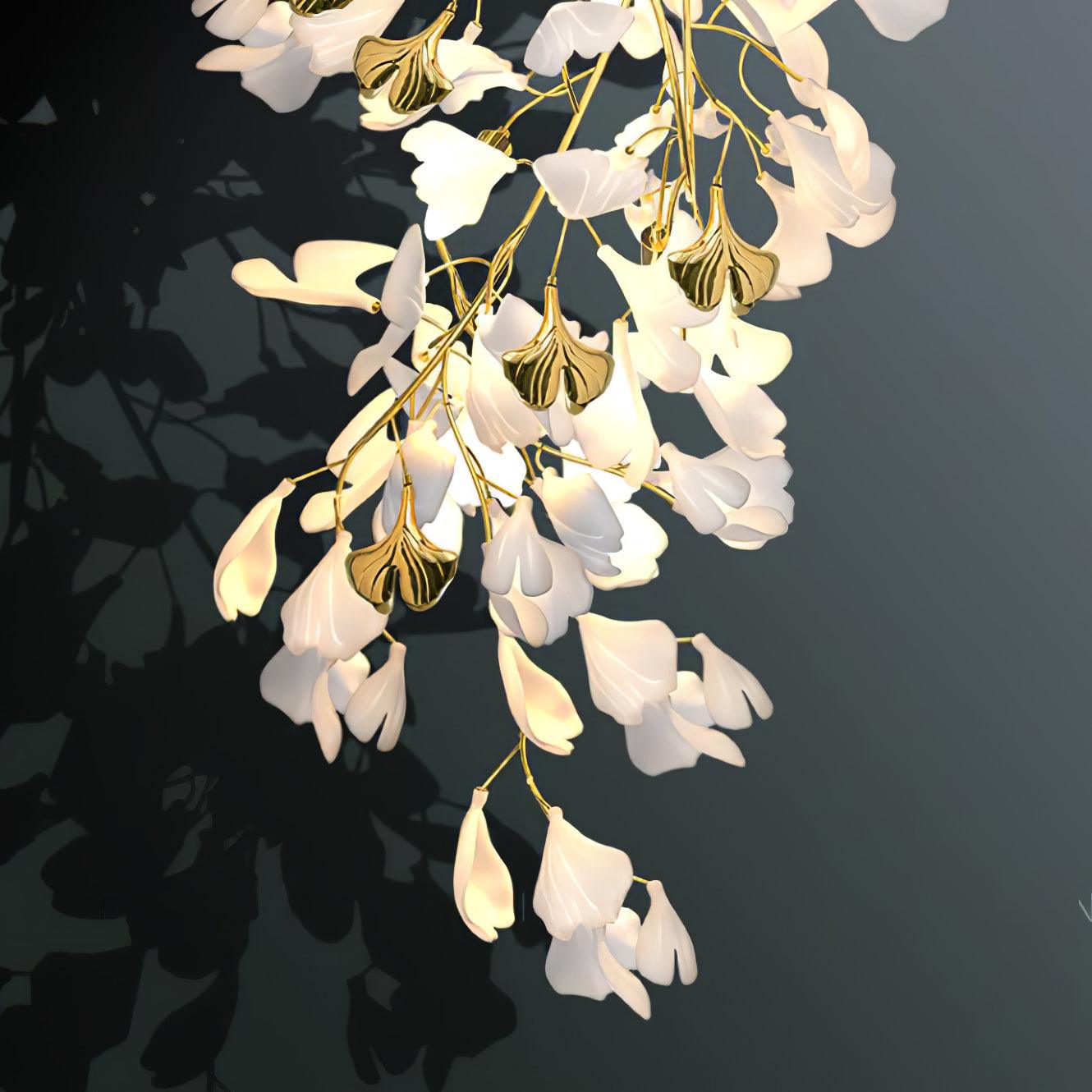 Gingko Flowers Plug-in Wall Lamp