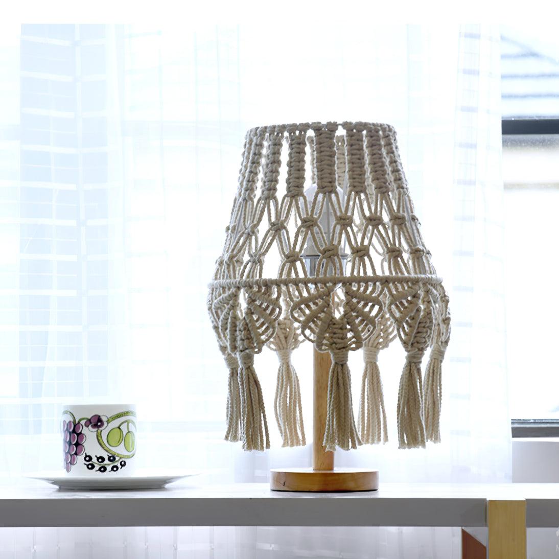 Macrame Table Lamp