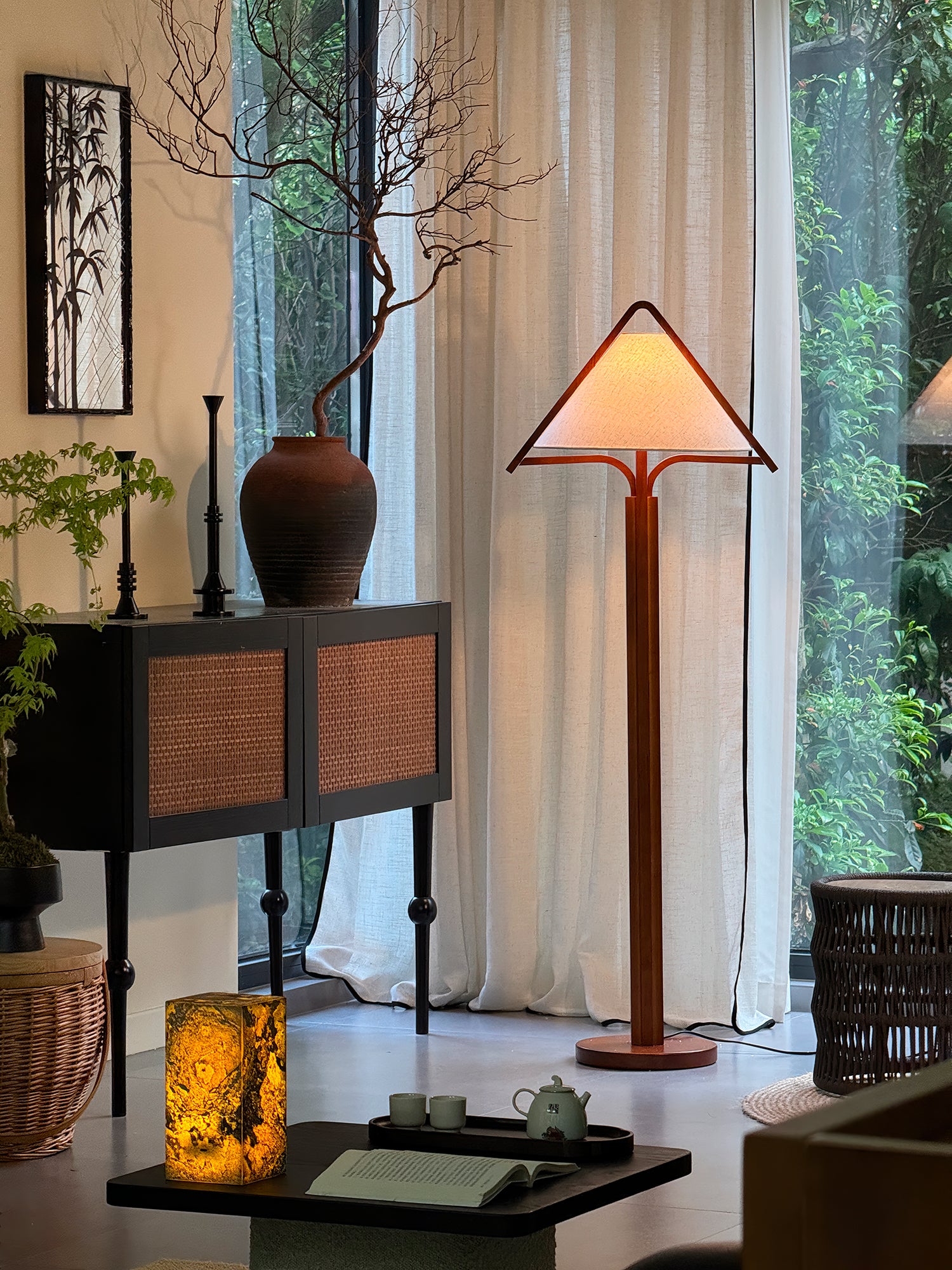 Apex Triangle Shade Floor Lamp